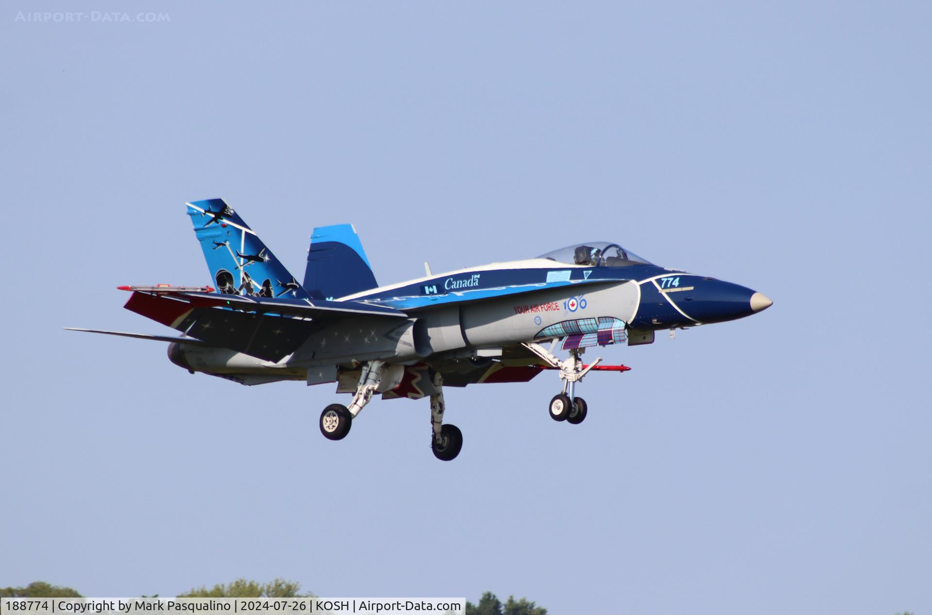 188774, 1986 McDonnell Douglas CF-188A Hornet C/N 0512/A423, McDonnell Douglas CF-188A Hornet