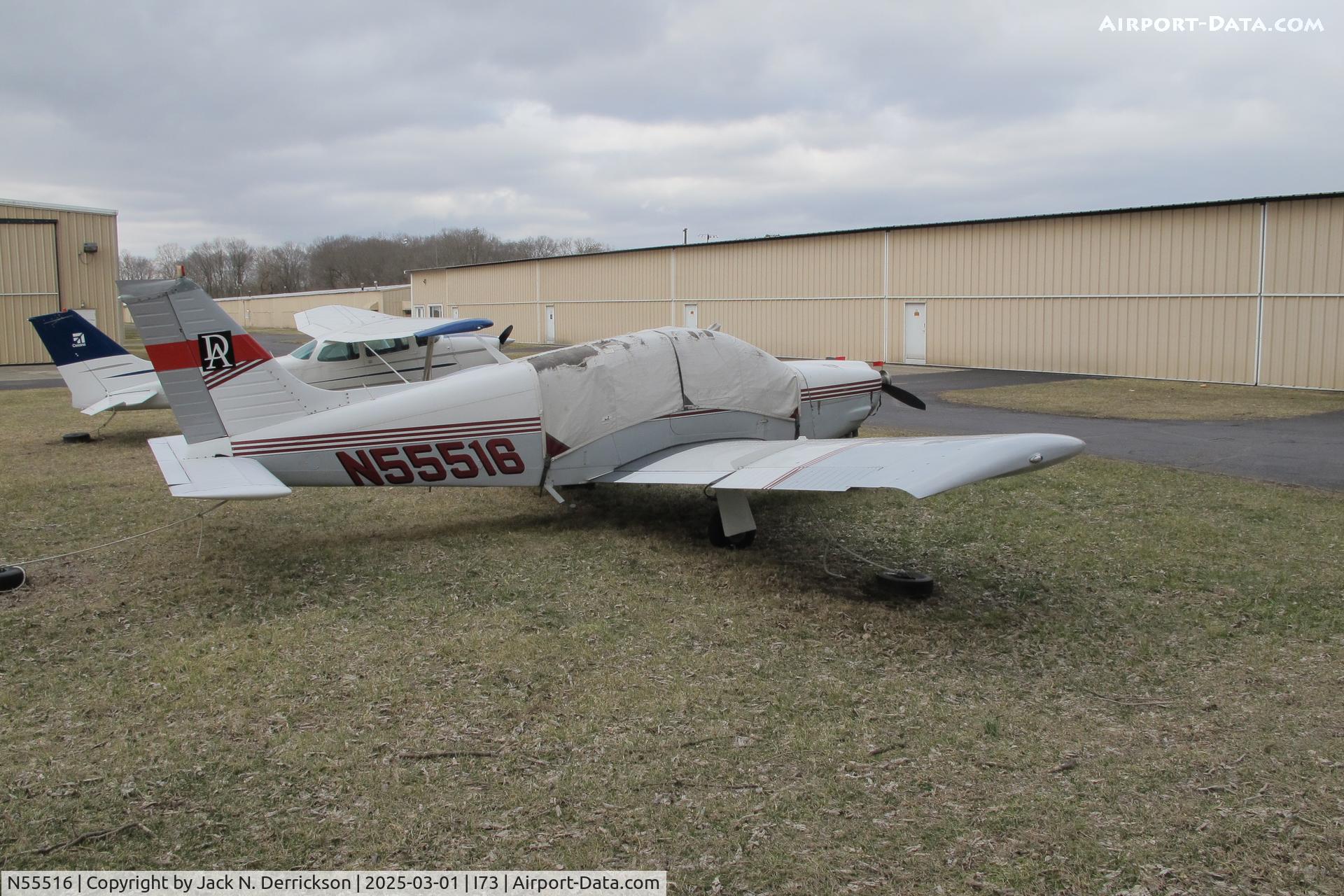 N55516, 1973 Piper PA-28R-200 Cherokee Arrow C/N 28R-7335247, Piper Arrow at Moraine