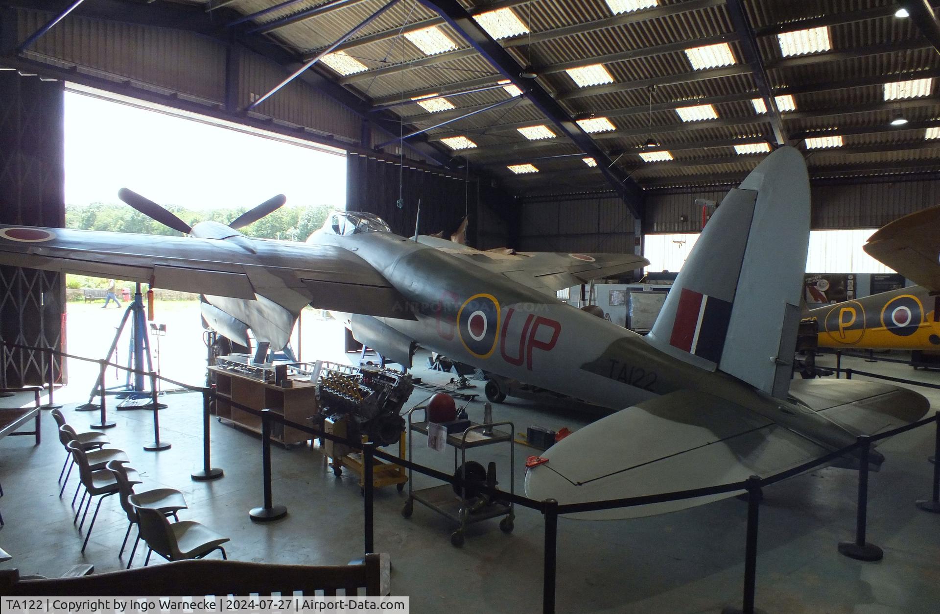 TA122, 1945 De Havilland DH-98 Mosquito FB.VI C/N Not found TA122, De Havilland D.H.98 Mosquito FB VI at the De Havilland Aircraft Museum, London Colney