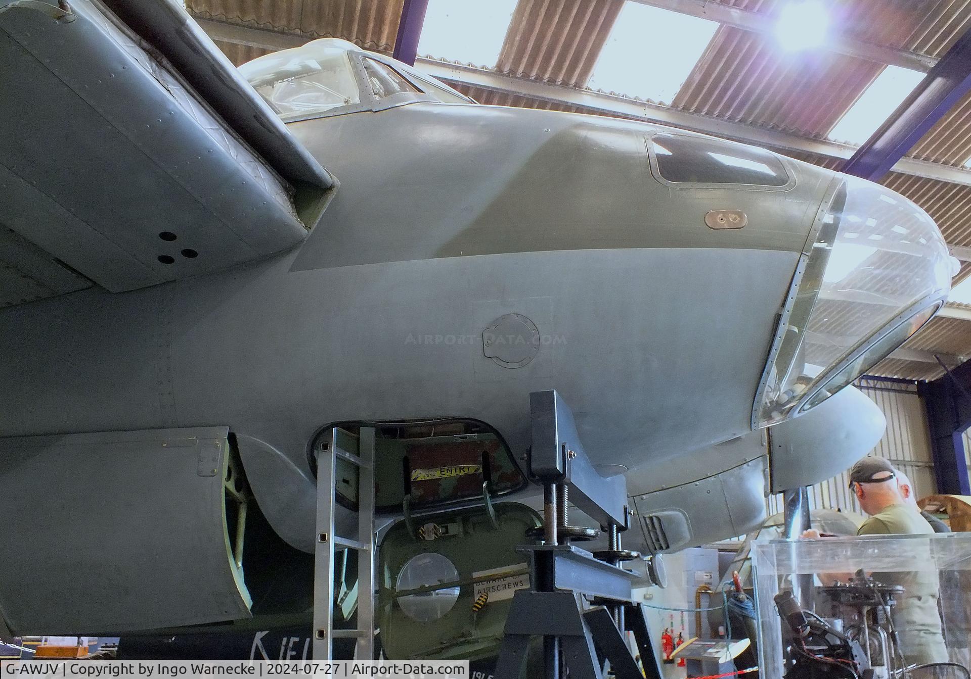 G-AWJV, De Havilland DH-98 Mosquito TT.35 C/N Not found G-AWJV, De Havilland D.H.98 Mosquito B35 at the De Havilland Aircraft Museum, London Colney