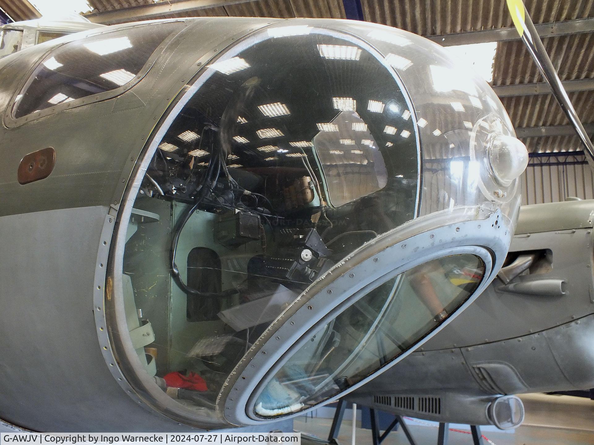 G-AWJV, De Havilland DH-98 Mosquito TT.35 C/N Not found G-AWJV, De Havilland D.H.98 Mosquito B35 at the De Havilland Aircraft Museum, London Colney