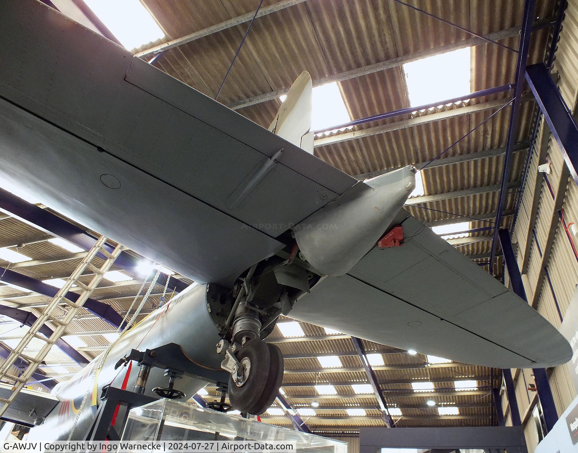 G-AWJV, De Havilland DH-98 Mosquito TT.35 C/N Not found G-AWJV, De Havilland D.H.98 Mosquito B35 at the De Havilland Aircraft Museum, London Colney