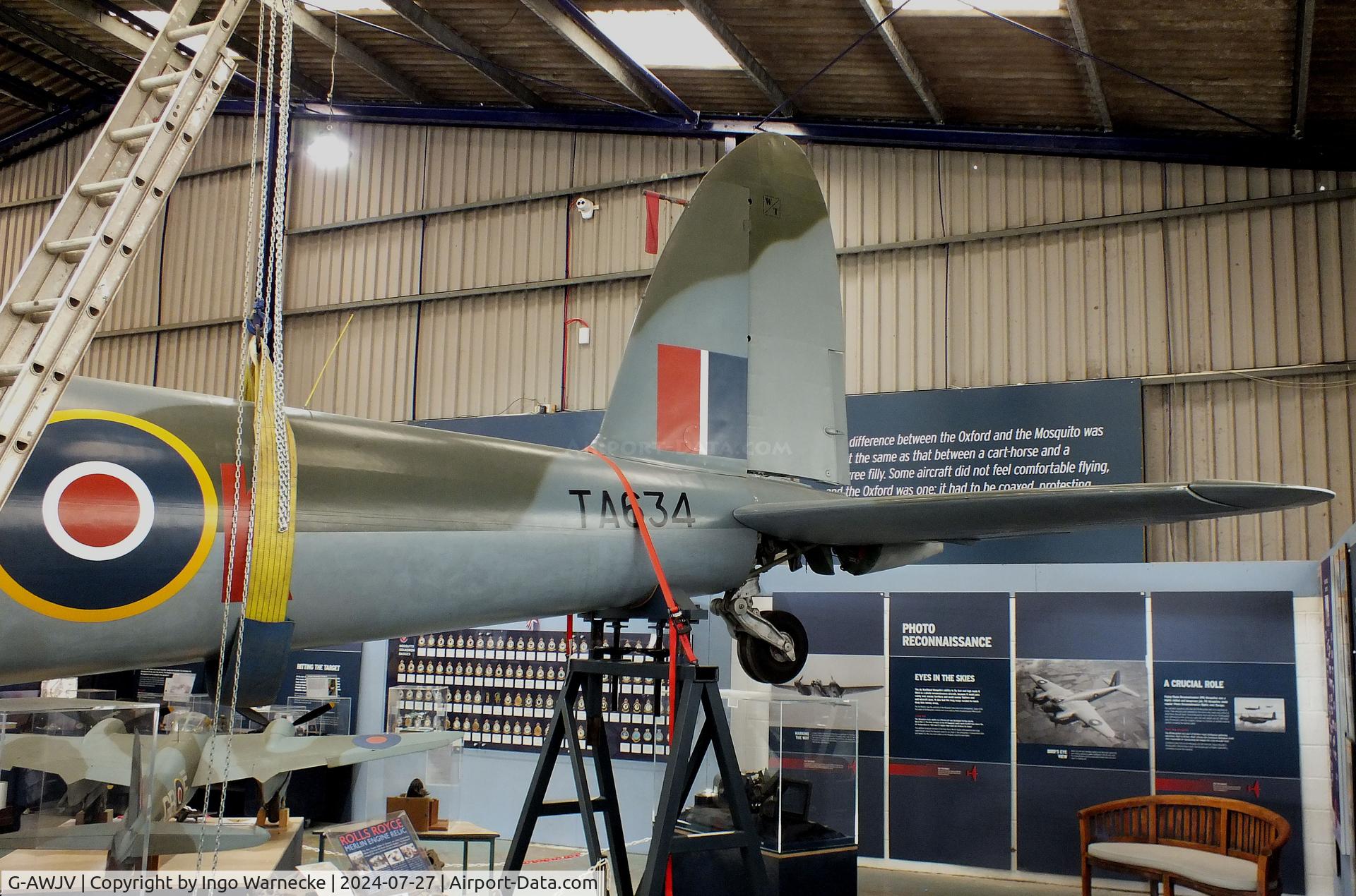 G-AWJV, De Havilland DH-98 Mosquito TT.35 C/N Not found G-AWJV, De Havilland D.H.98 Mosquito B35 at the De Havilland Aircraft Museum, London Colney