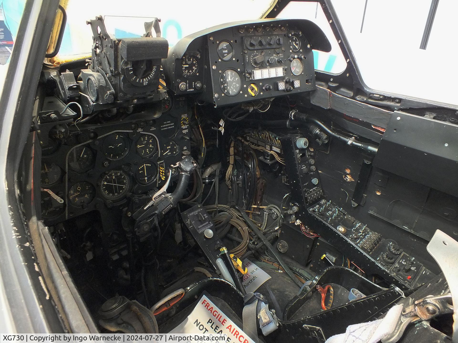 XG730, 1957 De Havilland DH-112 Sea Venom FAW.22 C/N 121131, De Havilland D.H.112 Sea Venom (front fuselage only) being restored at the De Havilland Aircraft Museum, London Colney #c