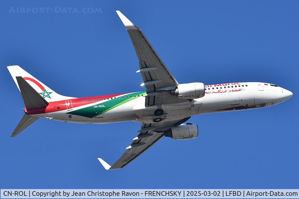 CN-ROL, 2007 Boeing 737-8B6 C/N 33065, Bordeaux (BOD)	Casablanca (CMN)	AT793