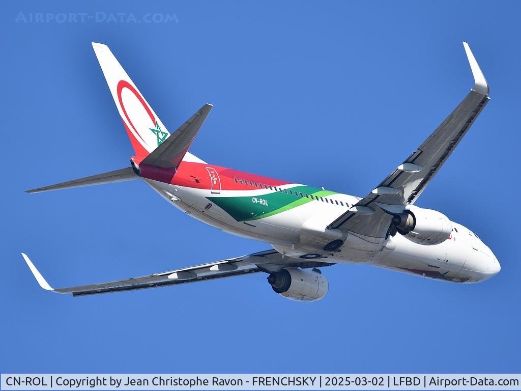 CN-ROL, 2007 Boeing 737-8B6 C/N 33065, Bordeaux (BOD)	Casablanca (CMN)	AT793