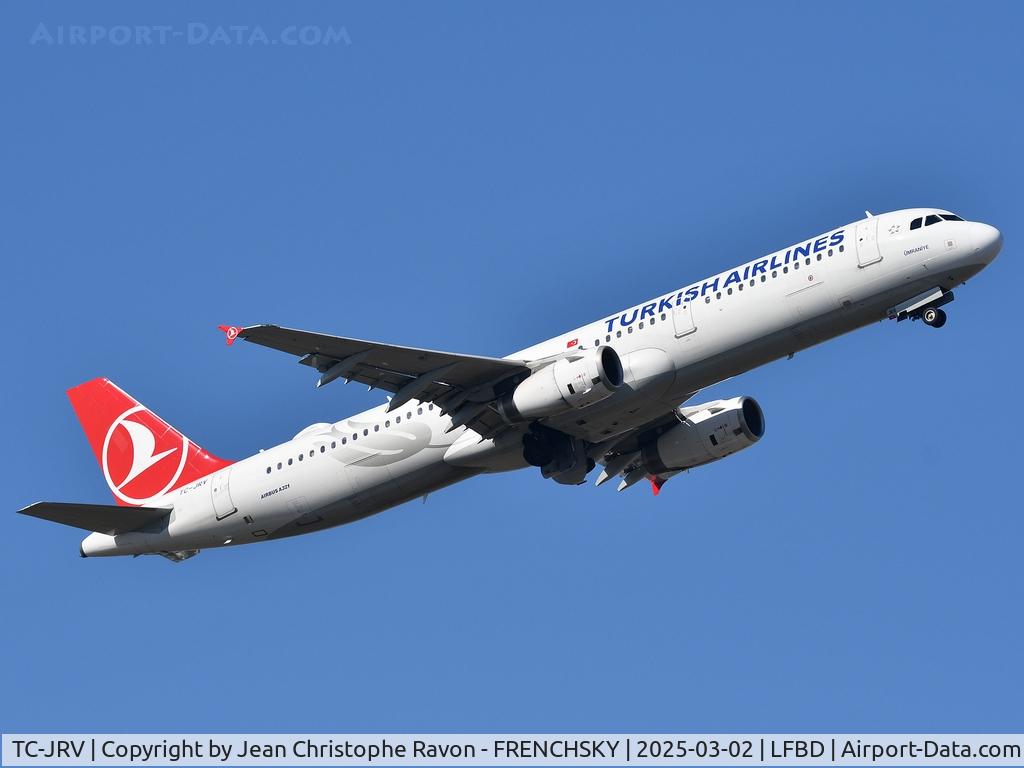 TC-JRV, 2012 Airbus A321-231 C/N 5077, Bordeaux (BOD)	Istanbul (IST)	TK1390