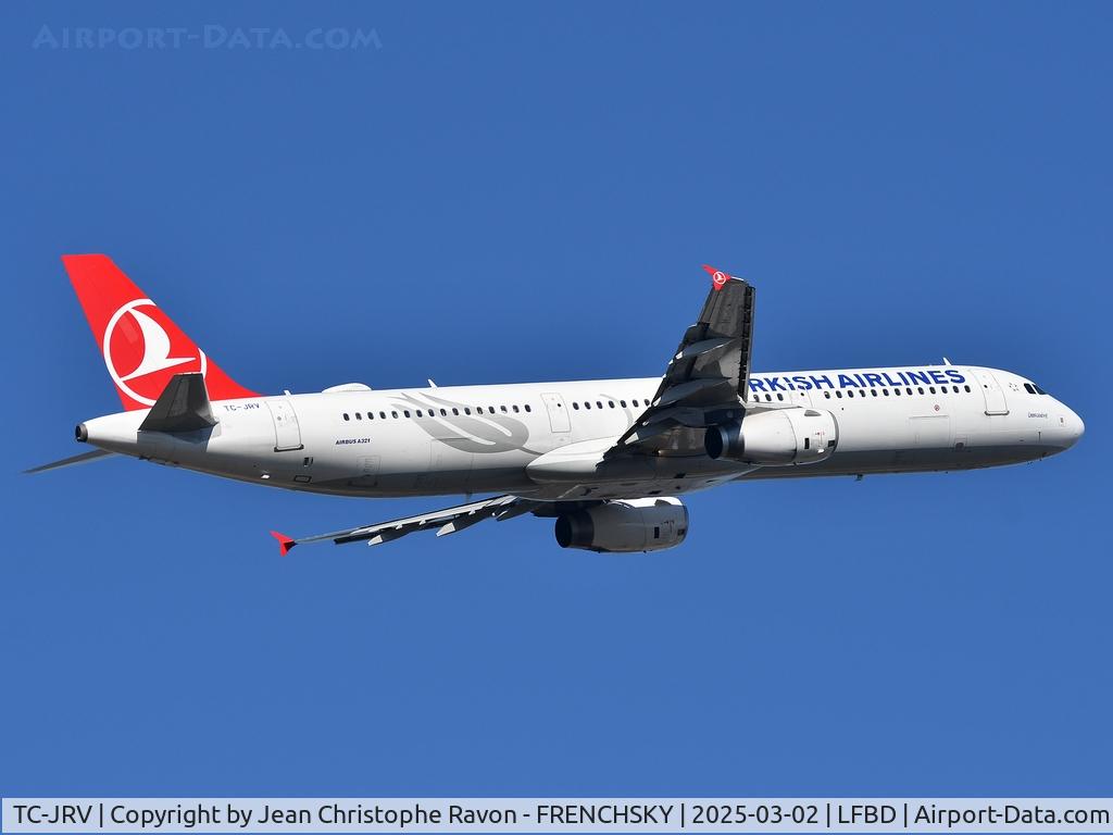 TC-JRV, 2012 Airbus A321-231 C/N 5077, Bordeaux (BOD)	Istanbul (IST)	TK1390