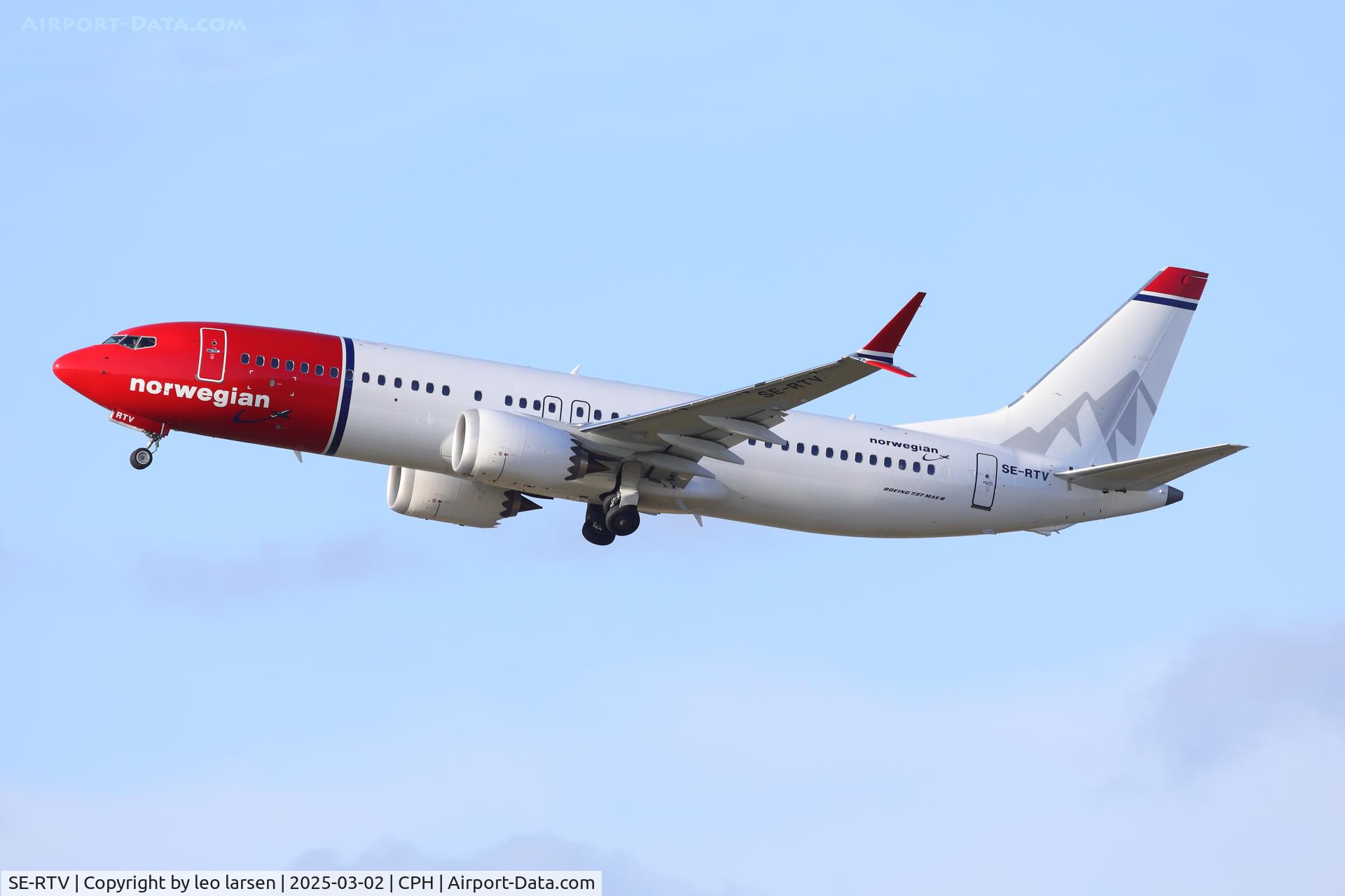 SE-RTV, 2025 Boeing 737-8 MAX C/N 44877, Copenhagen 2.3.2025