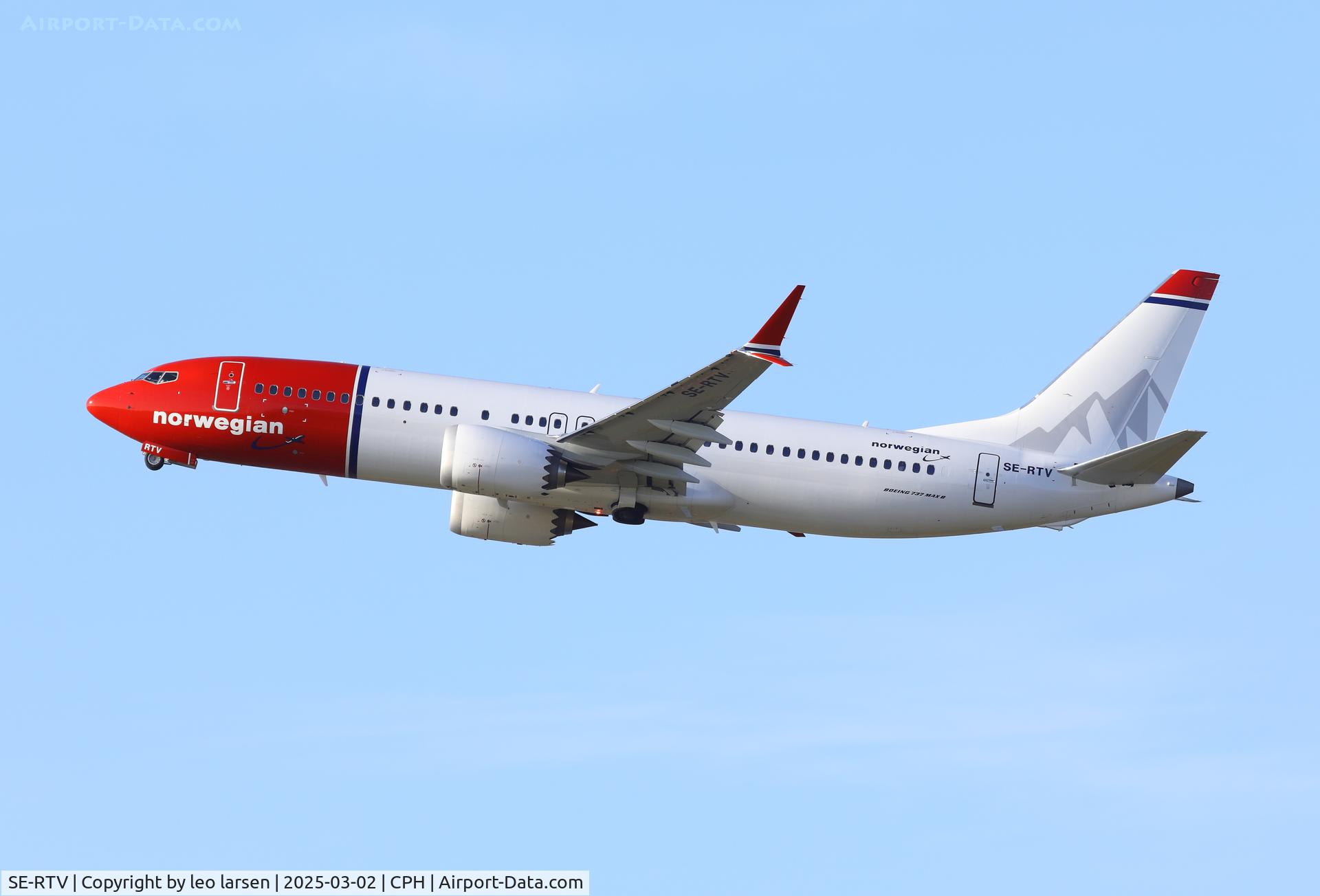SE-RTV, 2025 Boeing 737-8 MAX C/N 44877, Copenhagen 2.3.2025