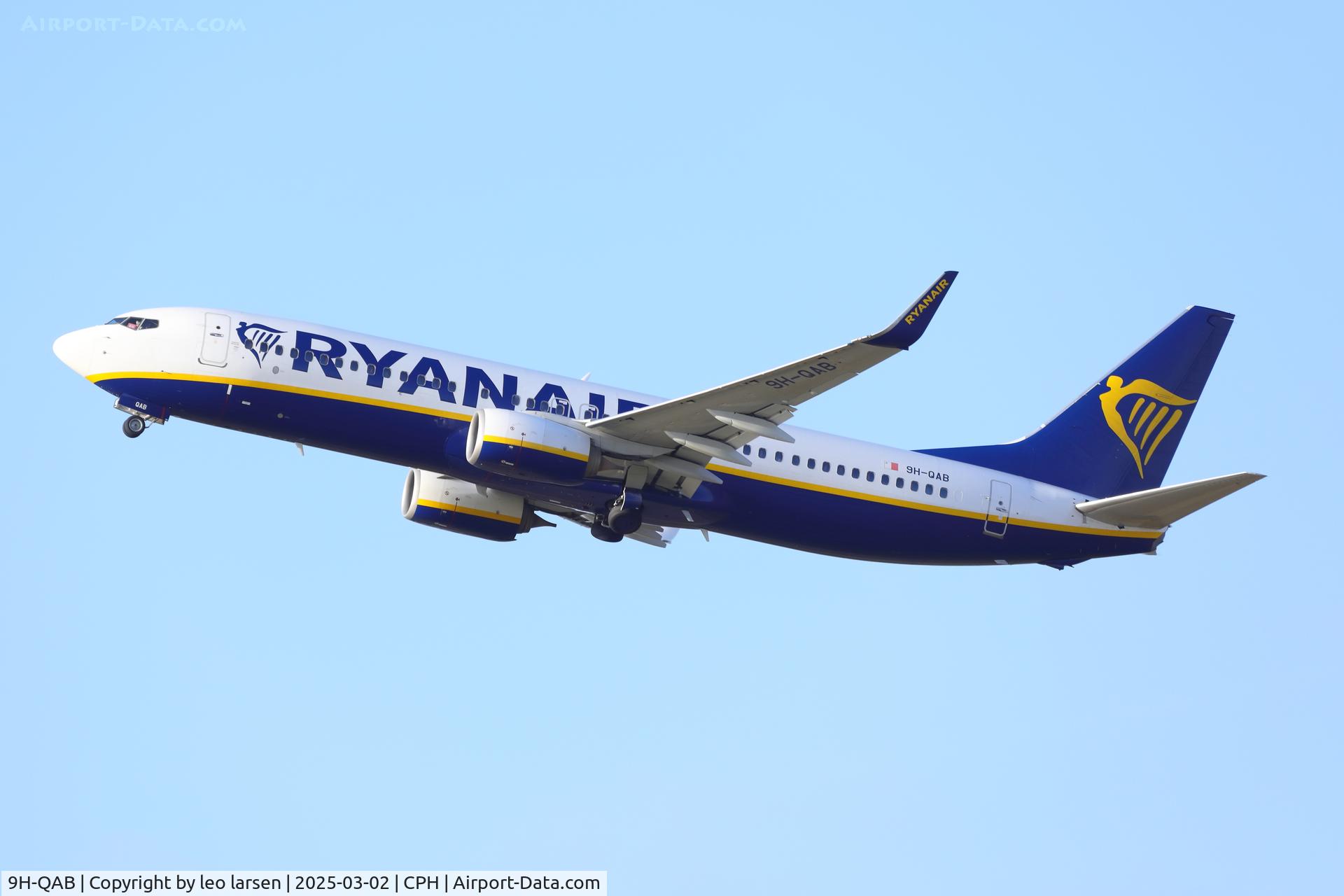9H-QAB, 2017 Boeing 737-8AS C/N 44792, Copenhagen 2.3.2025