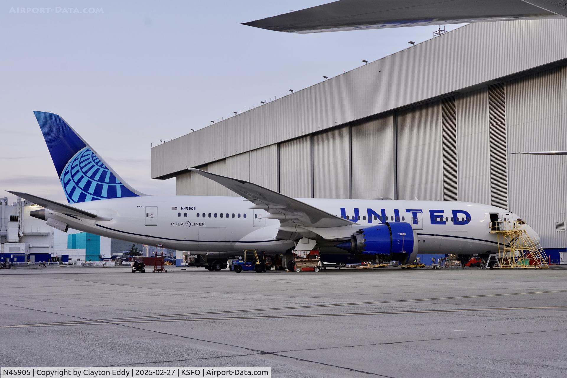 N45905, 2012 Boeing 787-8 Dreamliner Dreamliner C/N 34825, SFO 2025
