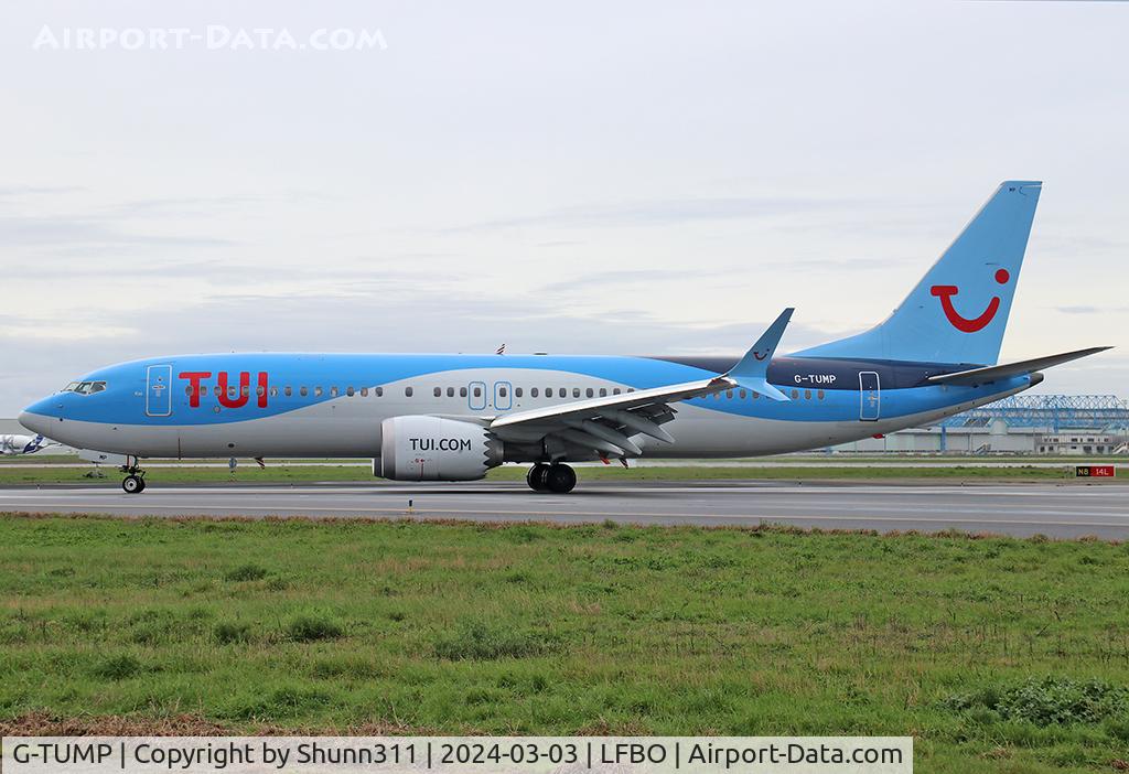 G-TUMP, 2021 Boeing 737-8 MAX C/N 44616, Taxiing to the Terminal...