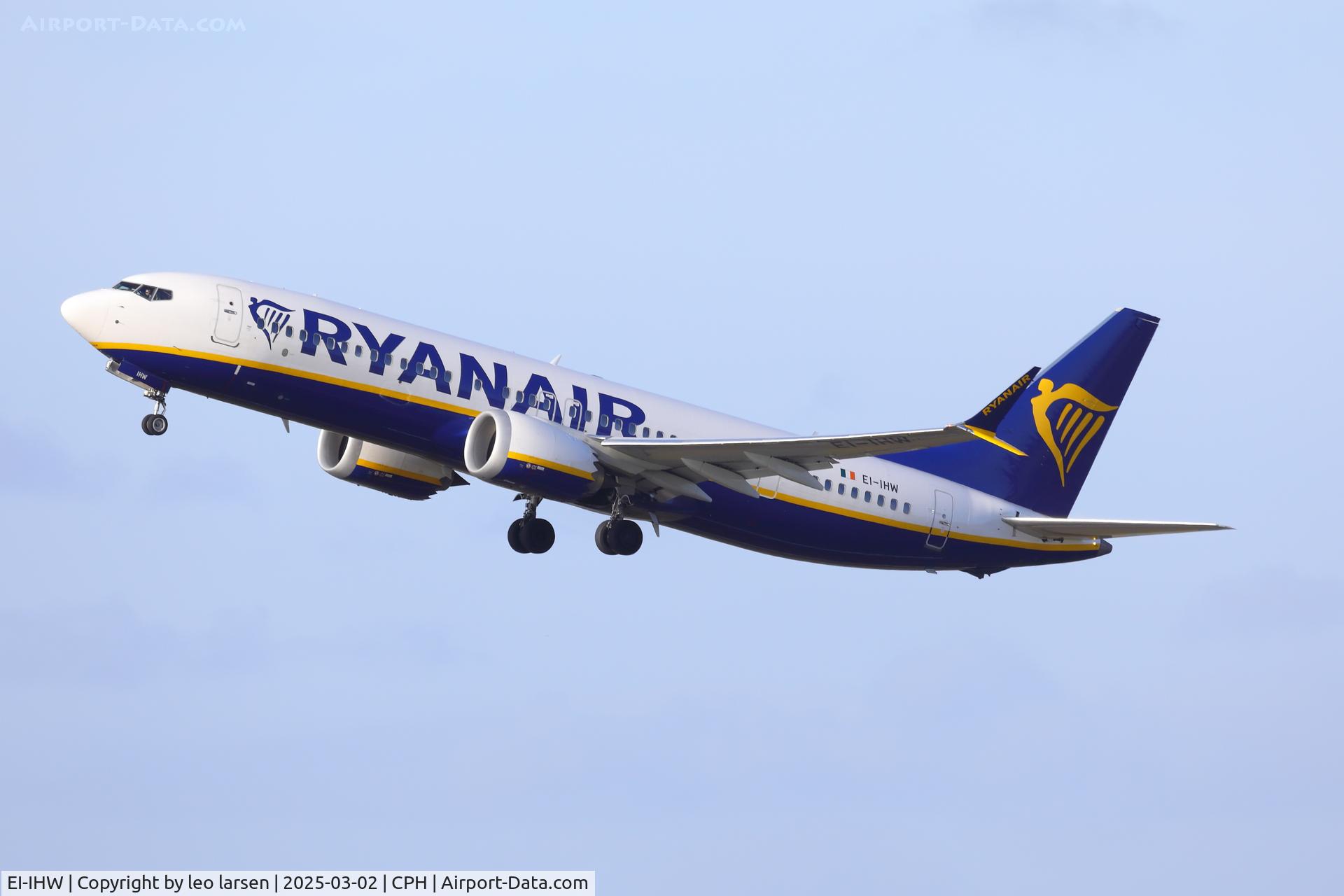 EI-IHW, 2023 Boeing B-737-8 Max 200 C/N 67089, Copenhagen 2.3.2025