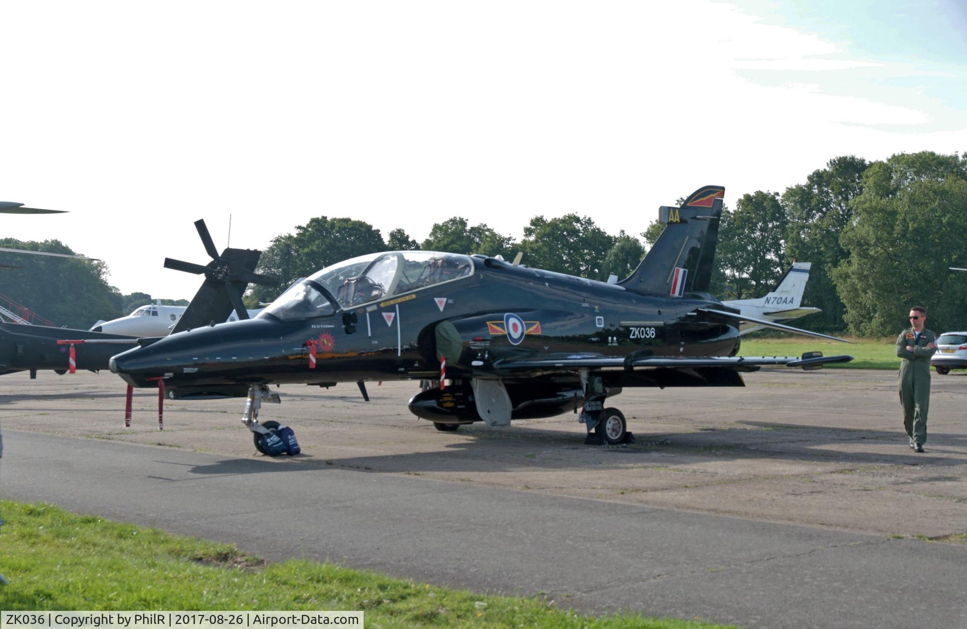 ZK036, 2010 British Aerospace Hawk T2 C/N RT027/1265, ZK036 2009 BAe Hawk T2 Wings & Wheels Dunsfold