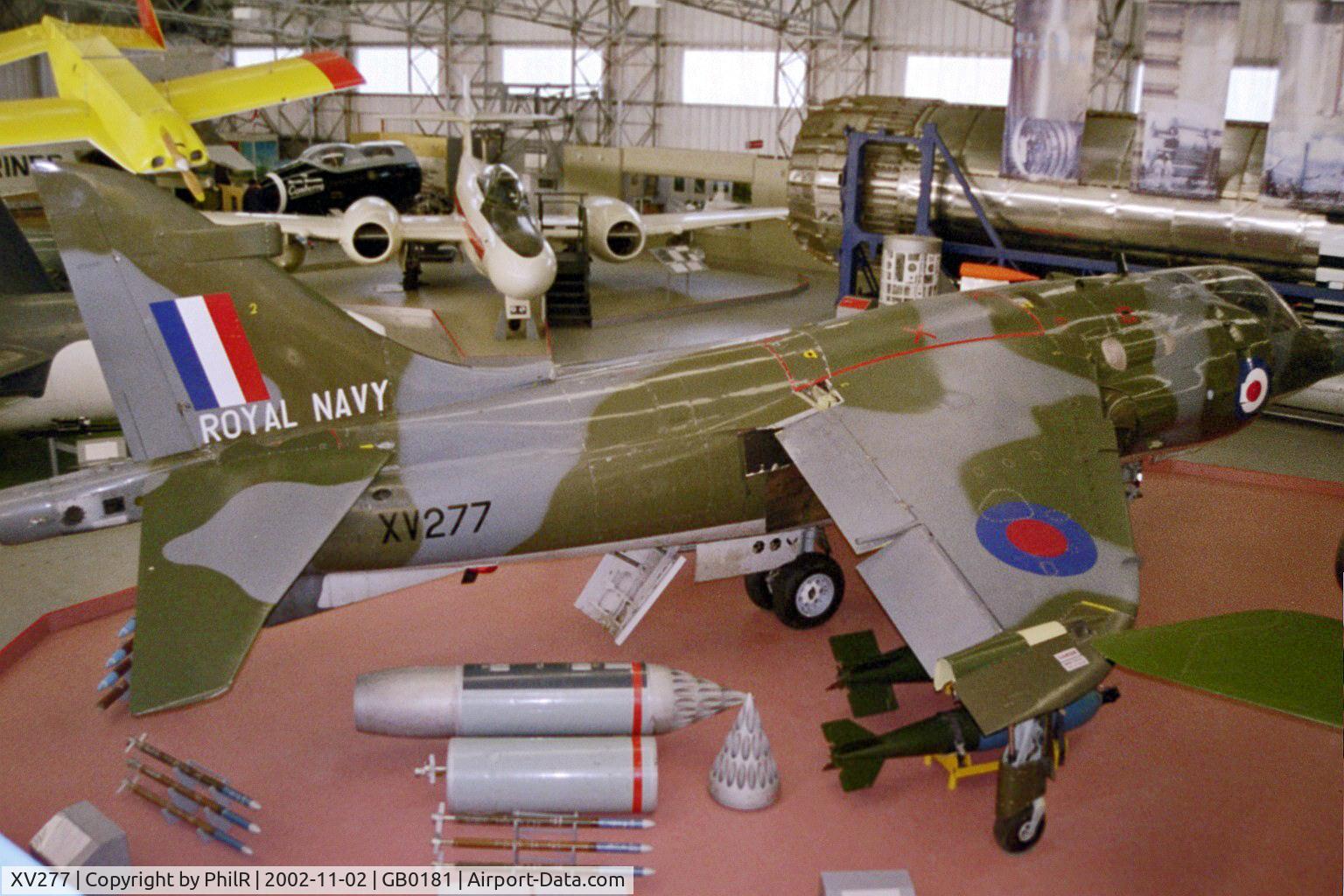 XV277, 1966 Hawker Siddeley Harrier GR.1 C/N 0000, XV277 1966 HS Harrier GR3 RAF East Fortune Museum of Flight 05.11.02