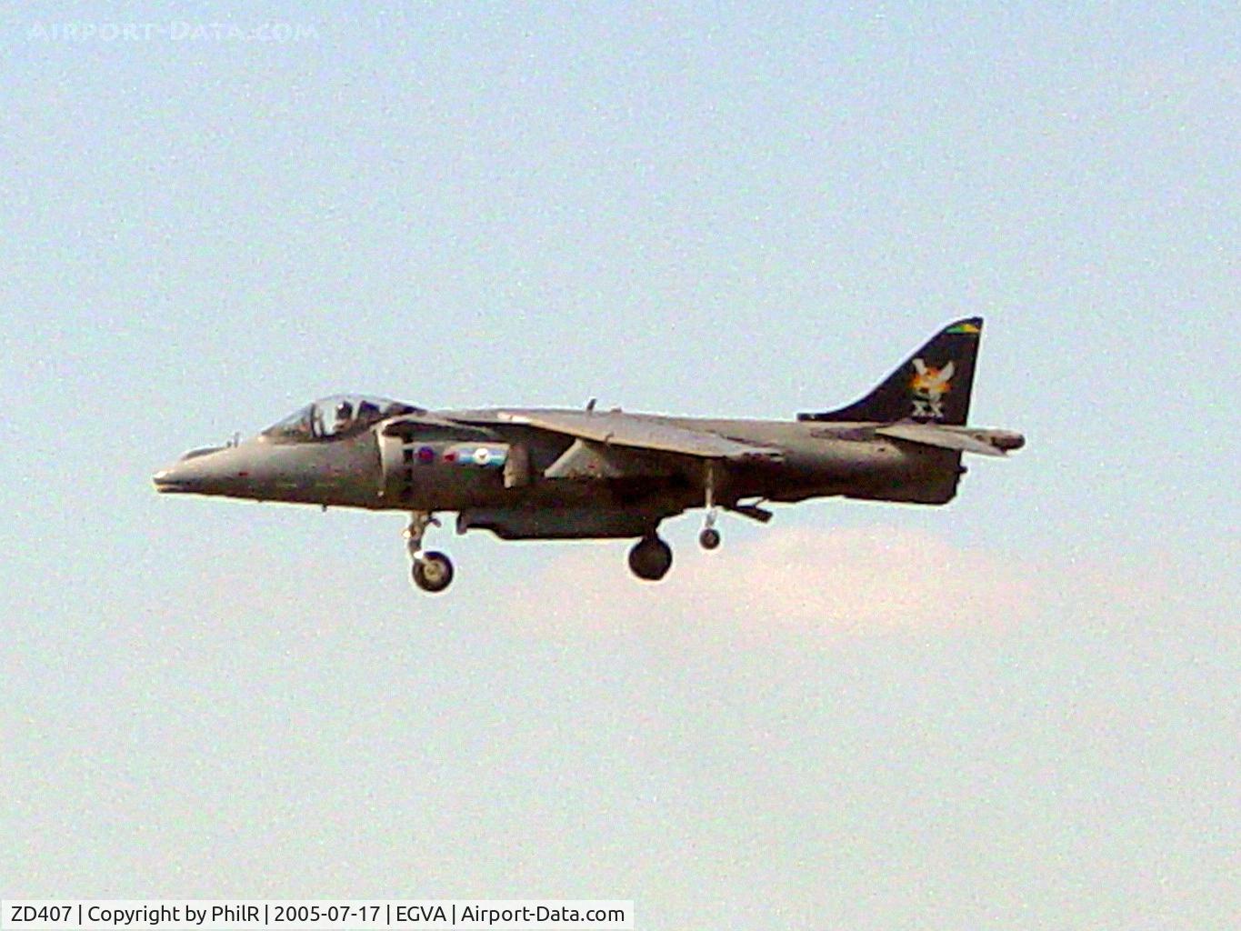 ZD407, British Aerospace Harrier GR.7 C/N P36, ZD407 1989 BAe Harrier GR7 RAF RIAT