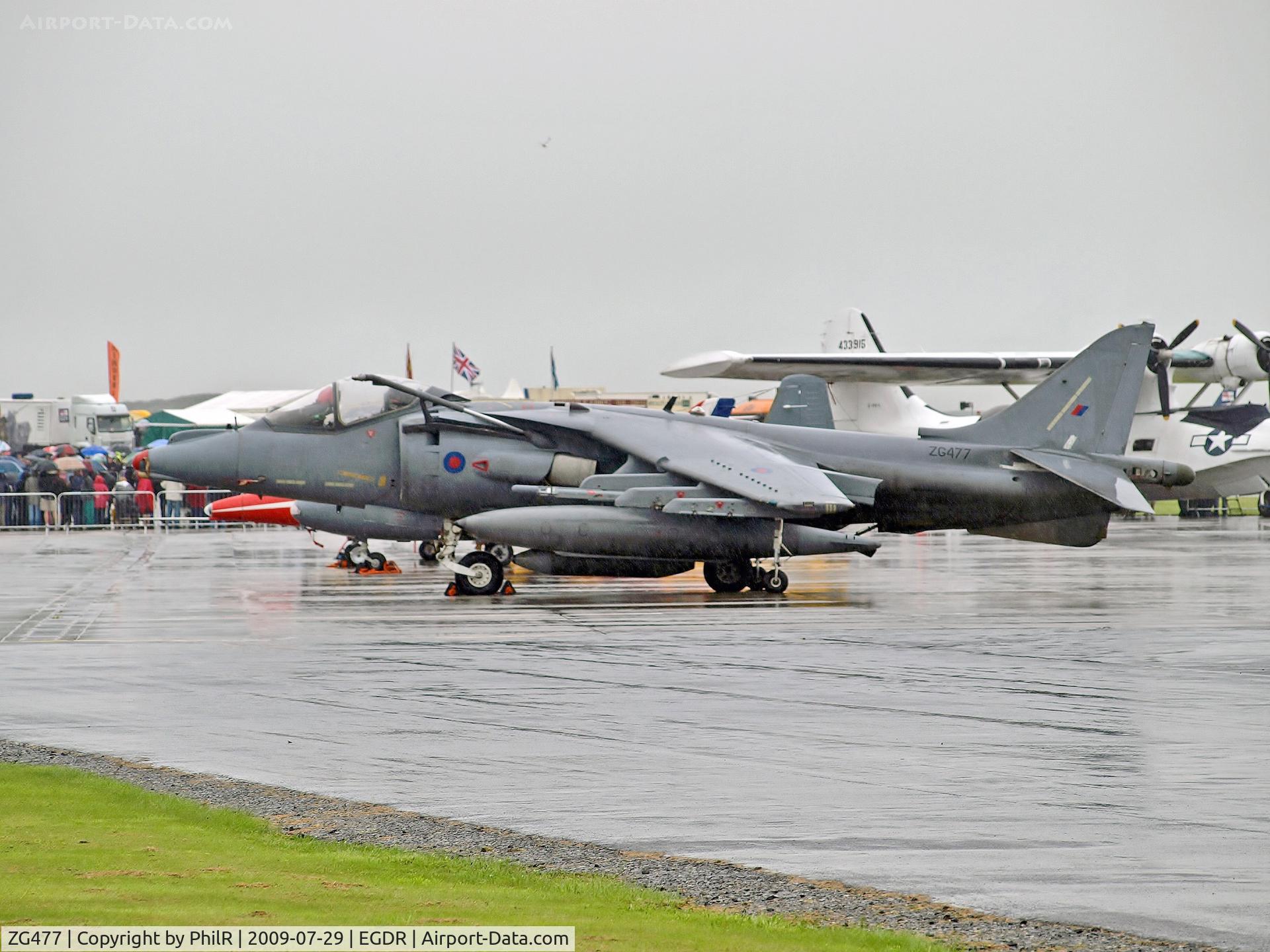 ZG477, 1990 British Aerospace Harrier GR.7 C/N P67, ZG477 1990 BAe Harrier GR9 RAF RNAS Culdrose 