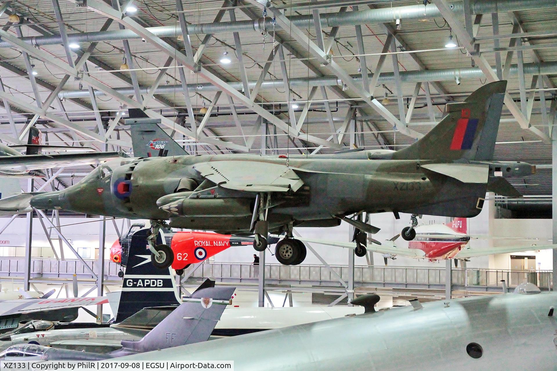 XZ133, 1976 Hawker Siddeley Harrier GR.3 C/N 712192, XZ133 1976 HS Harrier GR3 Duxford