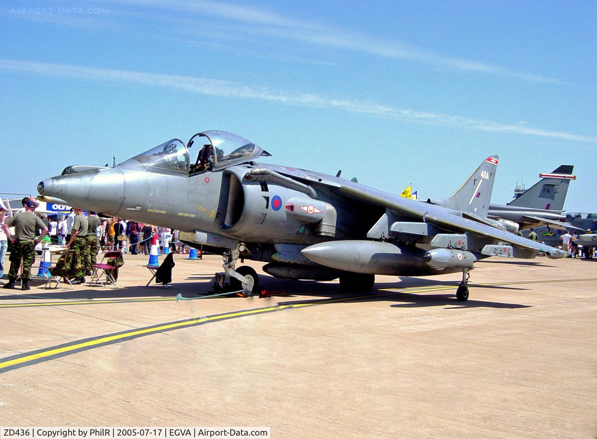 ZD436, British Aerospace Harrier GR.7A C/N P48, ZD436 1989 BAe Harrier GR9A RAF RIAT 