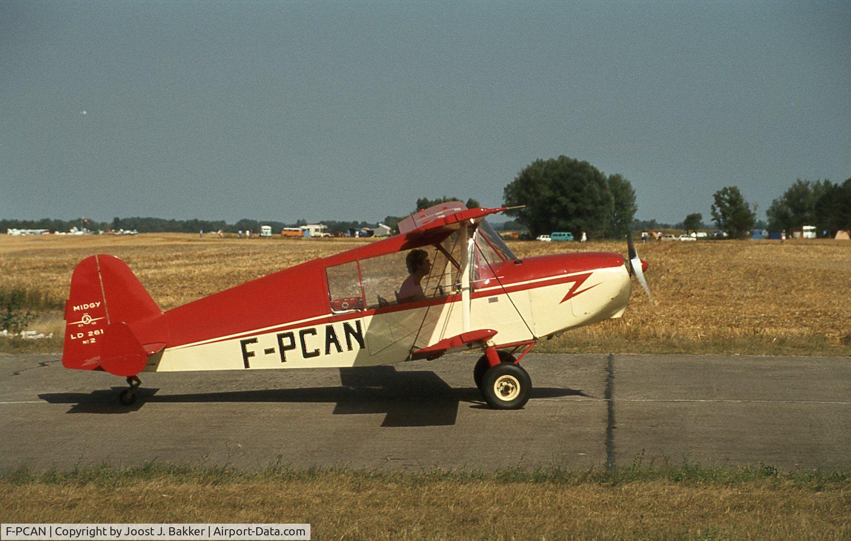 F-PCAN, Constructeur Amateur MIDGY LD 261 C/N 02, Brienne le Chateau airfield RSA Rally 1983