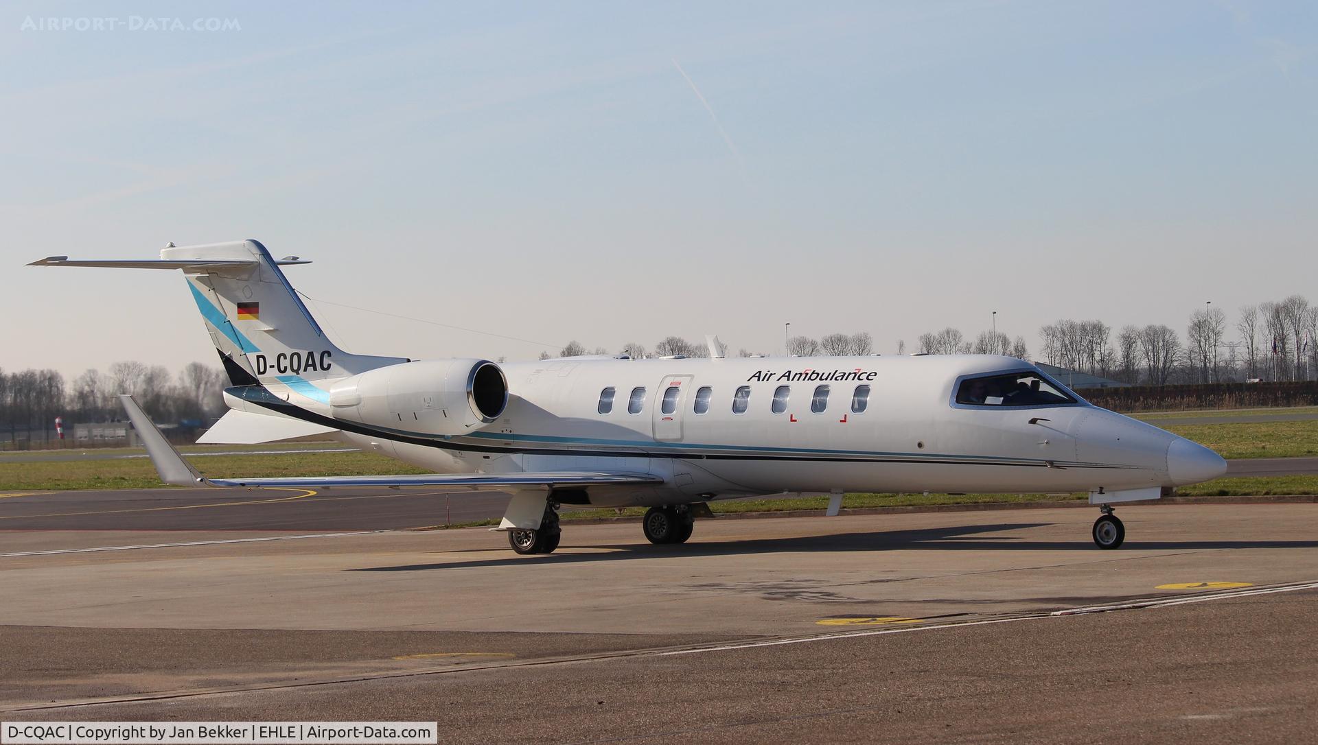 D-CQAC, 2001 Learjet 45 C/N 45-0148, Lelystad Airport. Now with  Air Ambulance on the plane