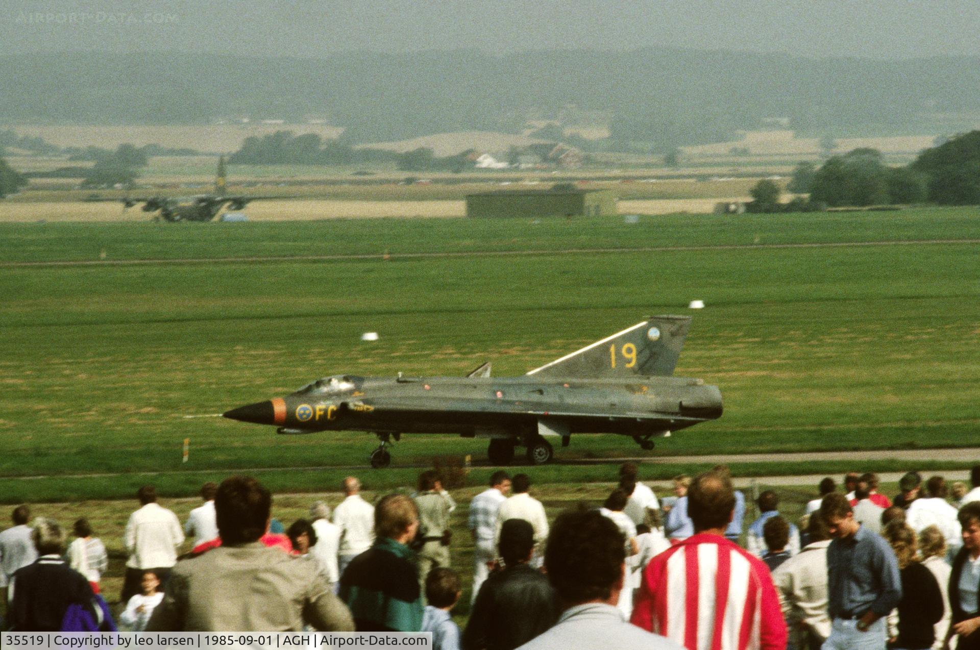 35519, 1968 Saab J-35F Draken C/N 35519, Ängelholm F.10 1.9.1985