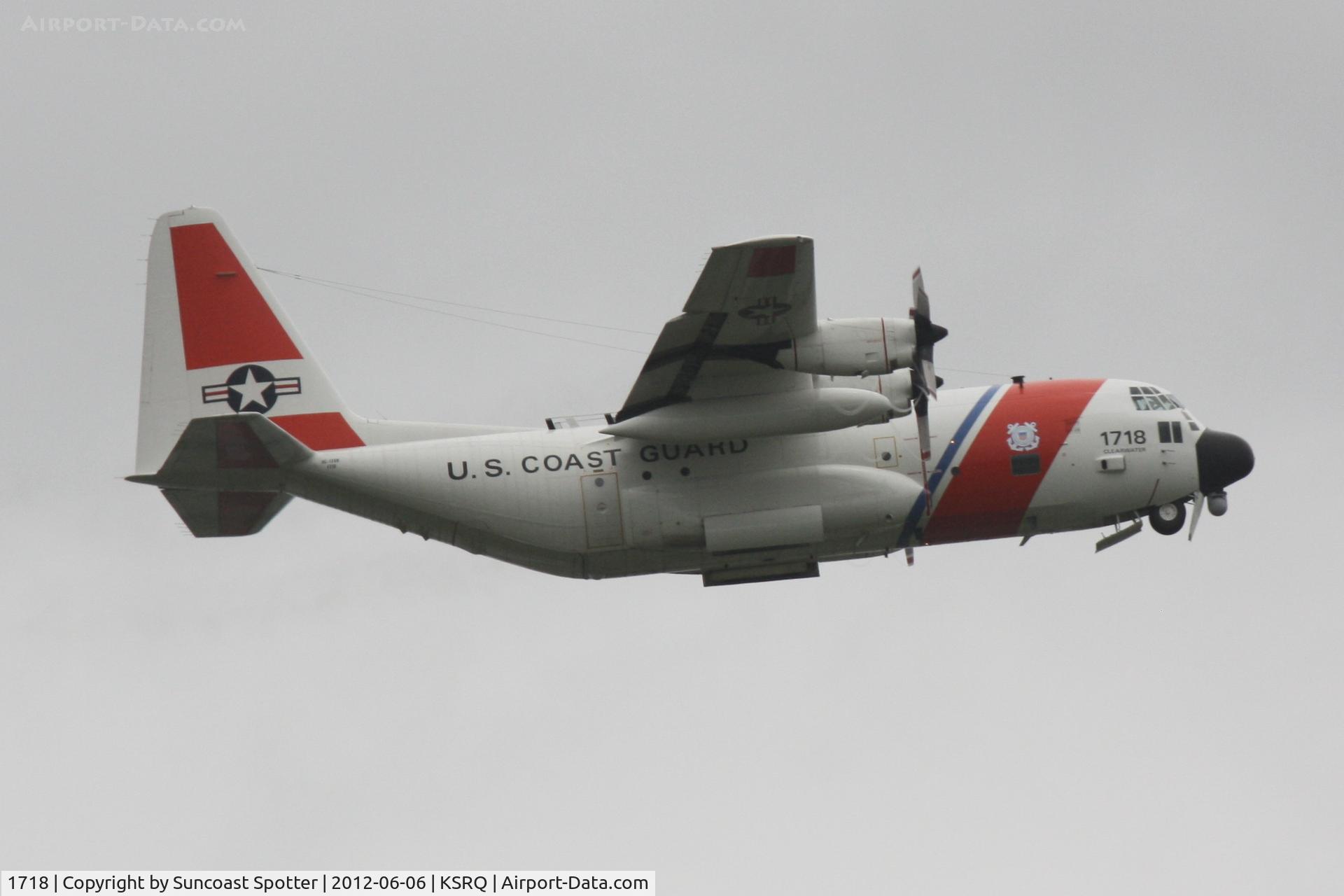 1718, 1986 Lockheed C-130H Hercules C/N 382-5106, USCG HC-130 at SRQ