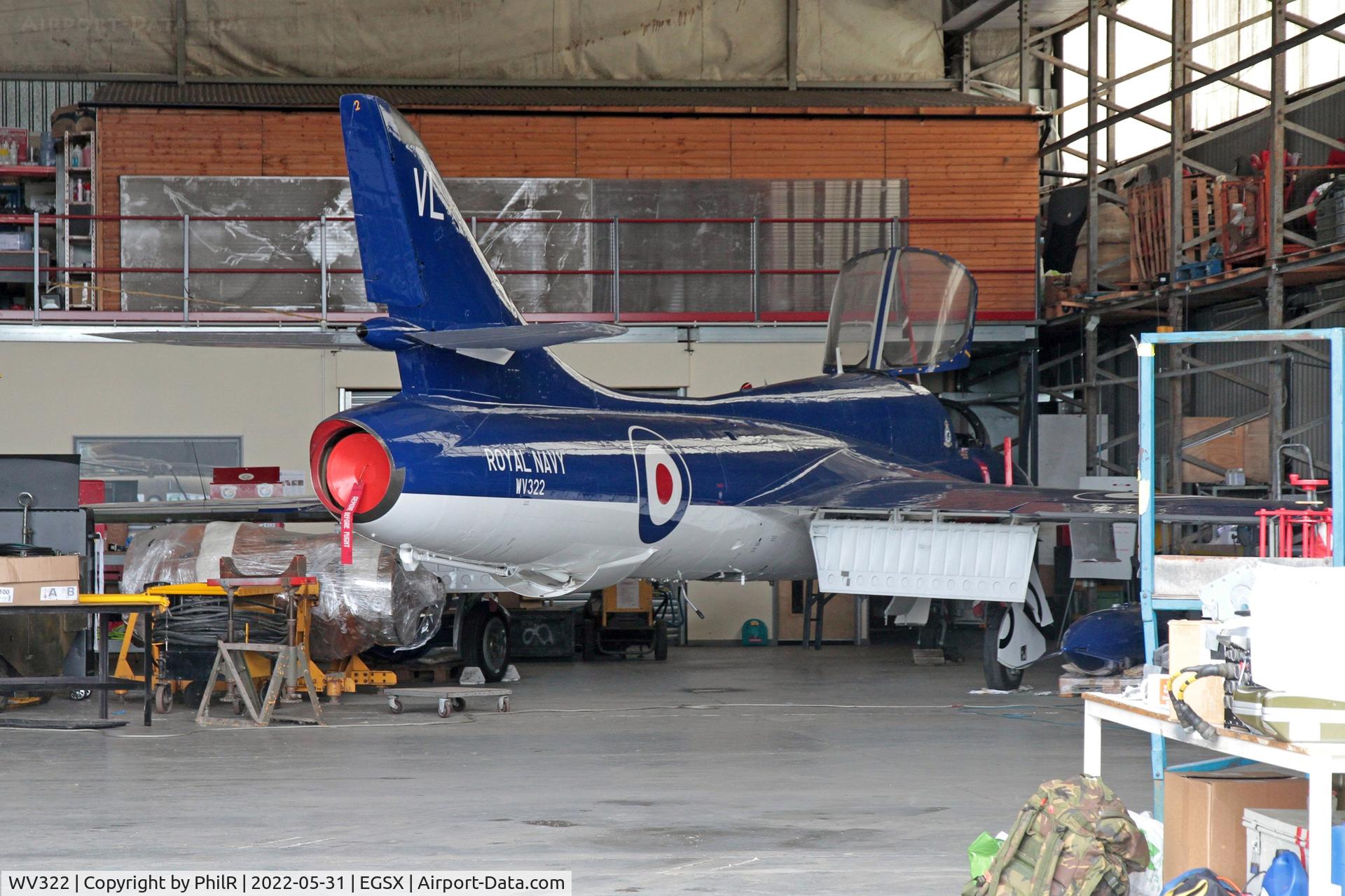 WV322, 1955 Hawker Hunter T.8C C/N 41H-670792, WV322 (G-BZSE) 1955 Hawker Hunter T8C North Weald
