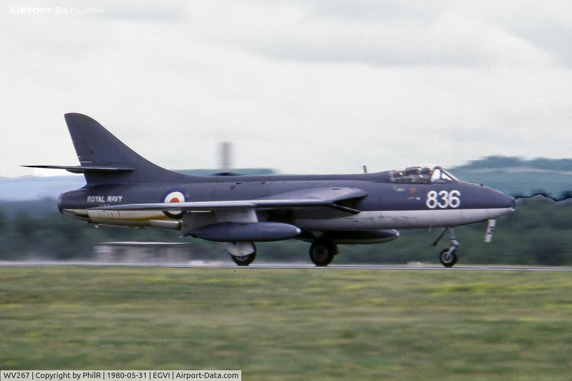 WV267, 1955 Hawker Hunter GA.11 C/N 41H-670769, WV267 1955 Hawker Hunter GA11 RN IAT 06.80