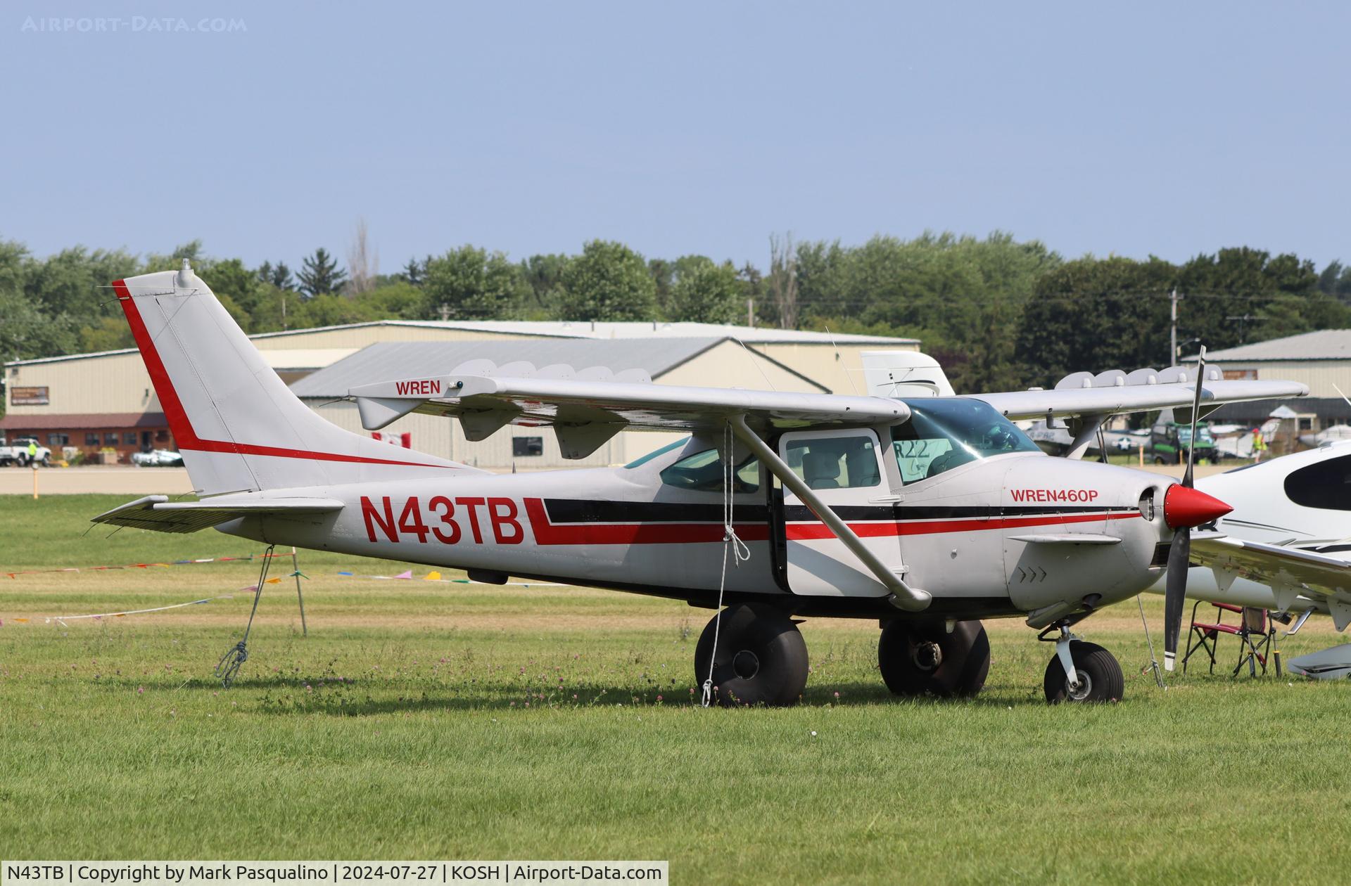 N43TB, 1966 Cessna 182J Skylane C/N 18257442, Wren 460P