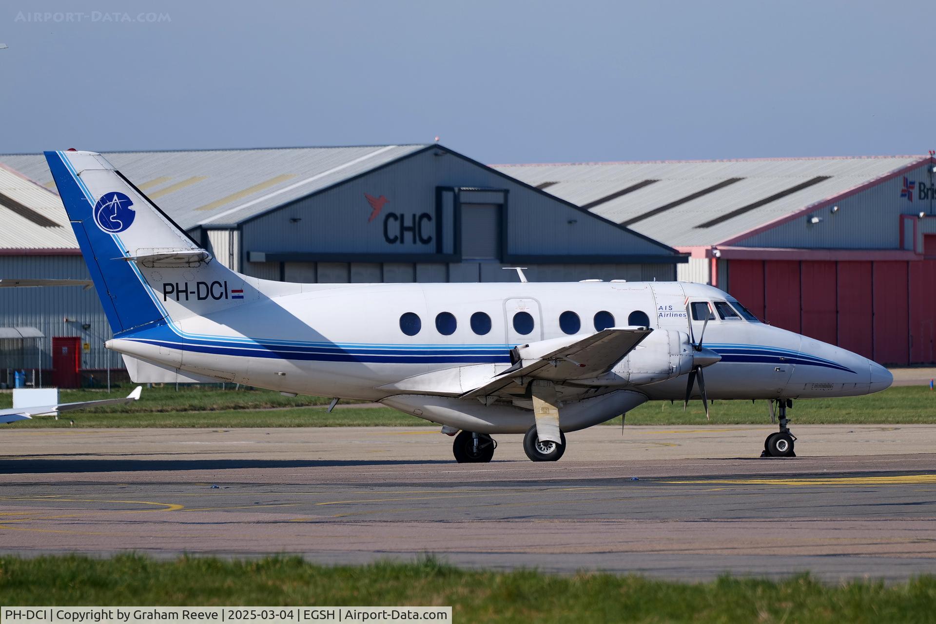 PH-DCI, 1990 British Aerospace BAe-3201 Jetstream C/N 916, Parked at Norwich.