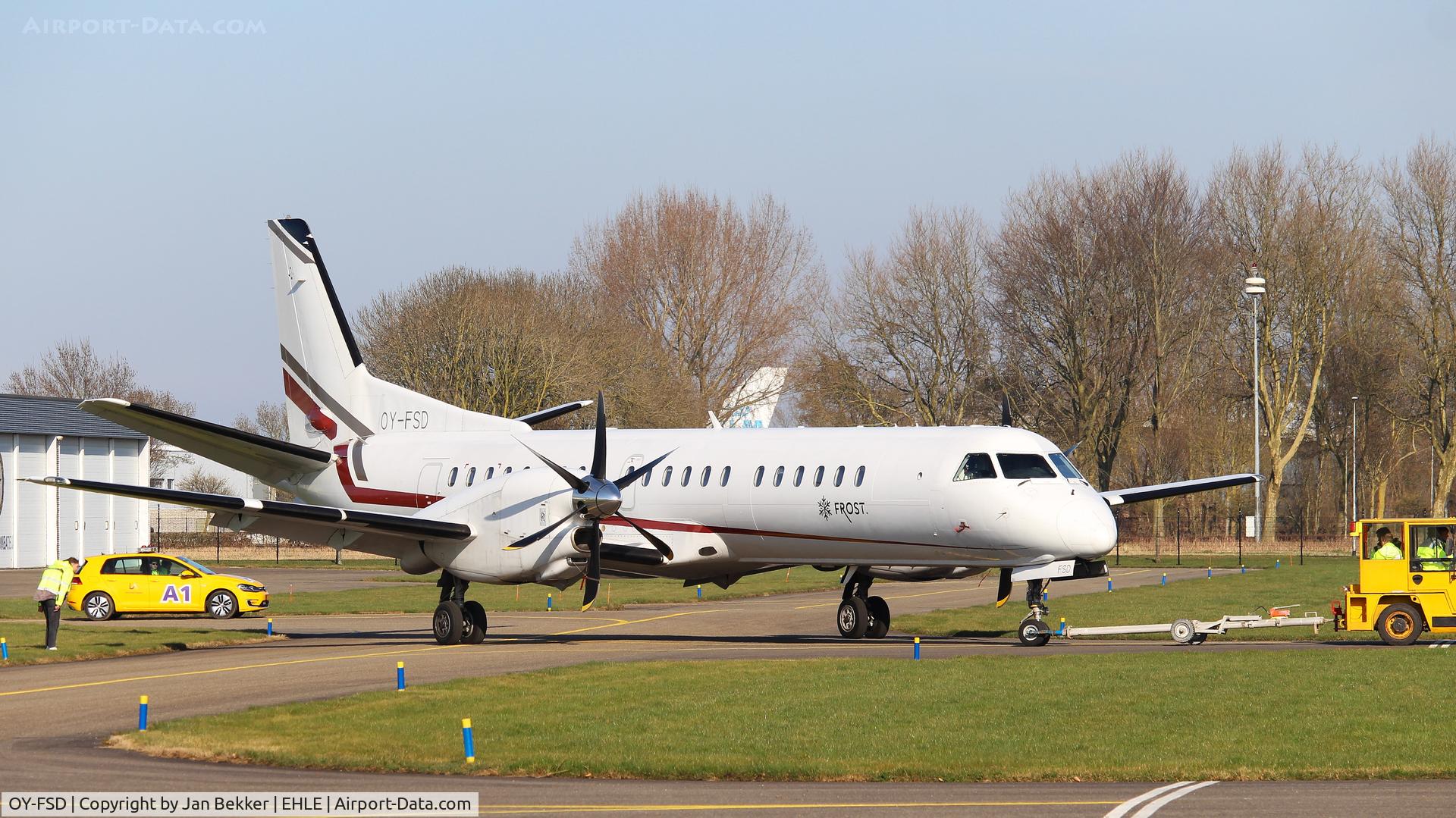 OY-FSD, 1996 Saab 2000 C/N 2000-041, Lelystad Airport to get a change of livery by Satys