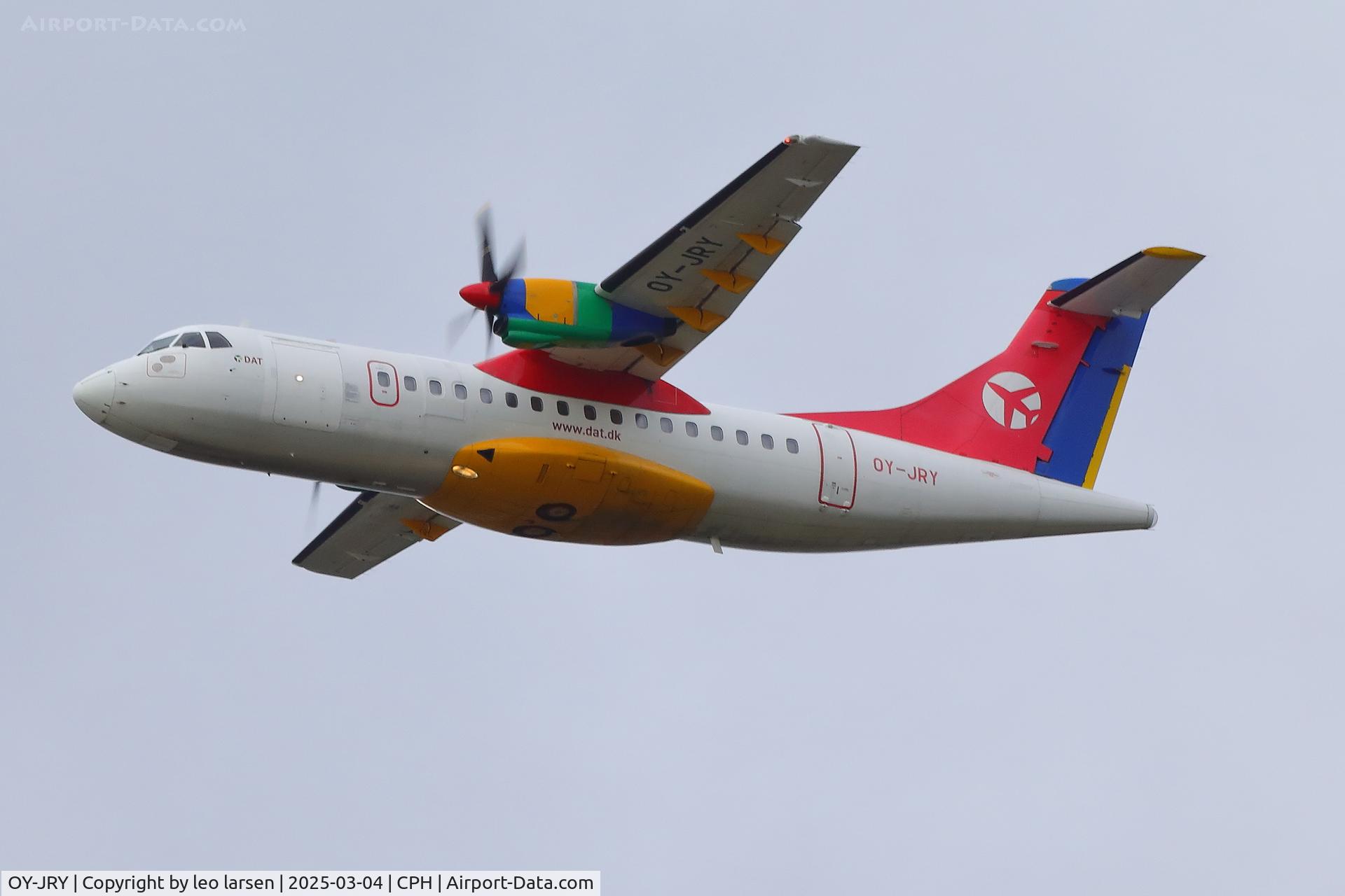 OY-JRY, 1987 ATR 42-320 C/N 063, Copenhagen 4.3.2025