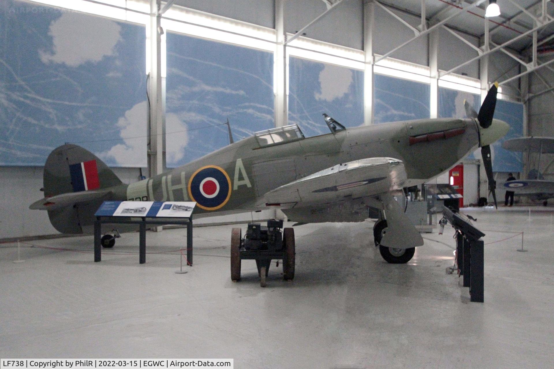 LF738, 1944 Hawker Hurricane IIC C/N Not found LF738, LF738 1944 Hawker Hurricane llCB Cosford Aerospace Museum
