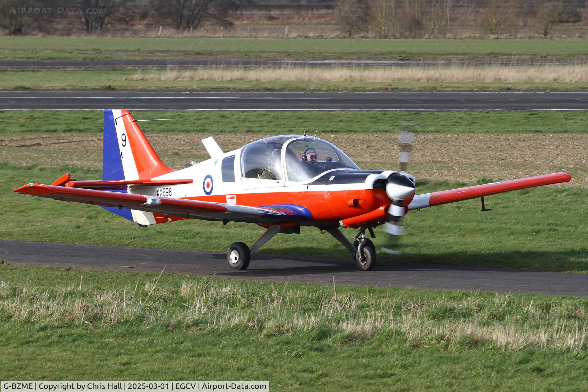 G-BZME, 1975 Scottish Aviation Bulldog T.1 C/N BH120/347, Sleap 01/03/25