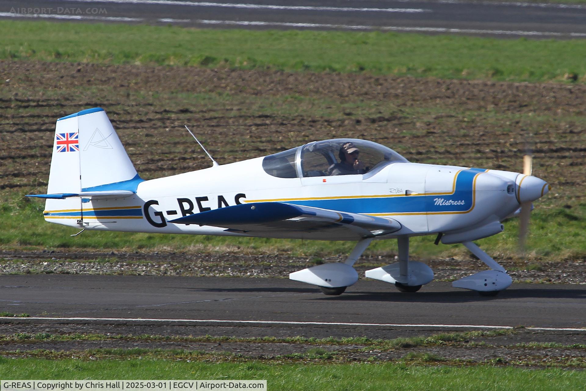 G-REAS, 1995 Vans RV-6A C/N PFA 181-12188, Sleap 01/03/25