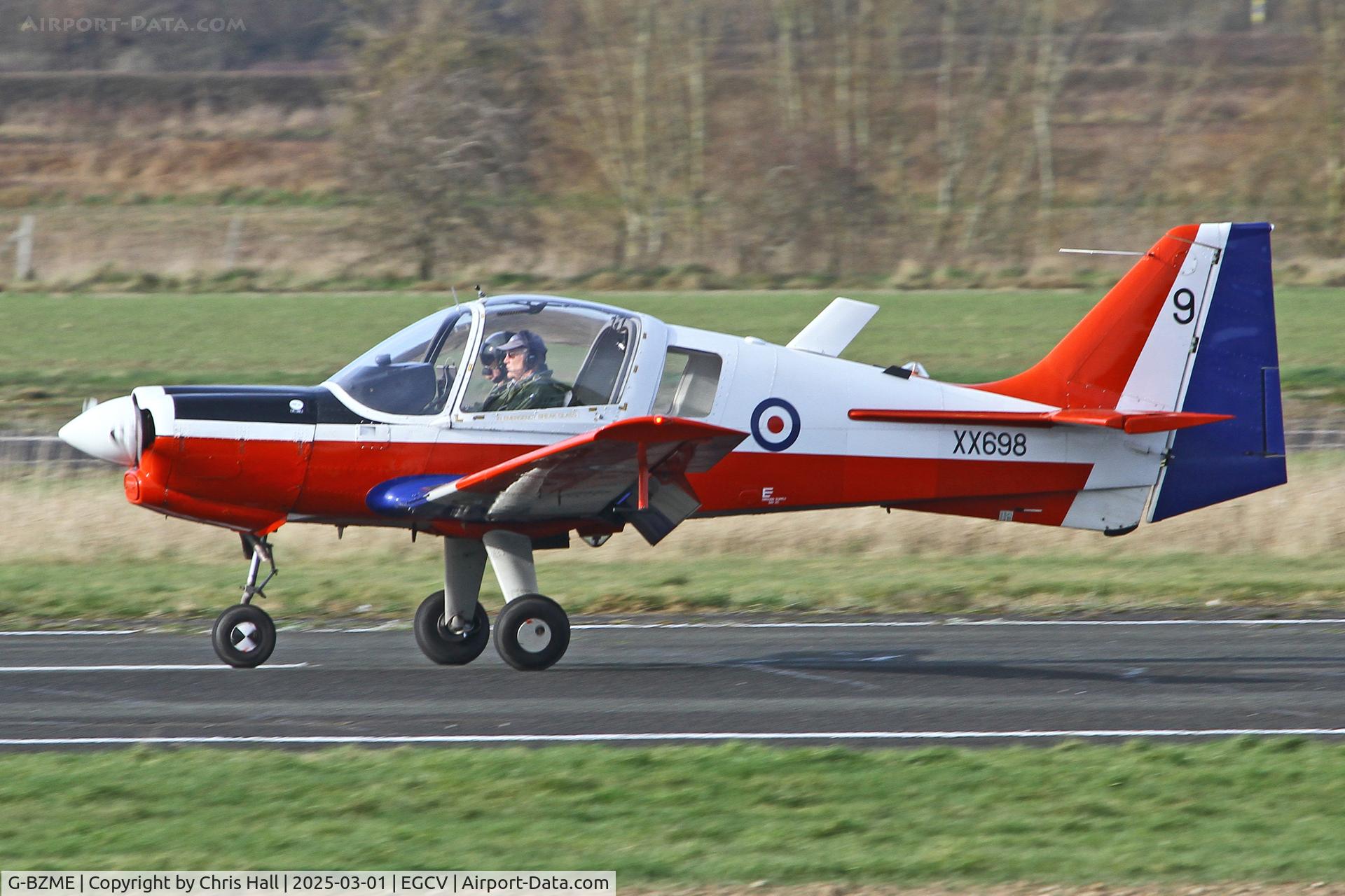 G-BZME, 1975 Scottish Aviation Bulldog T.1 C/N BH120/347, Sleap 01/03/25