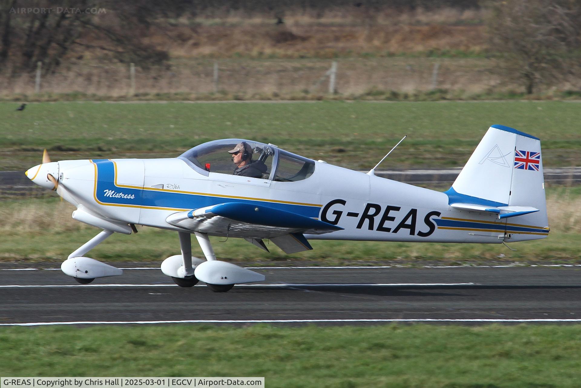 G-REAS, 1995 Vans RV-6A C/N PFA 181-12188, Sleap 01/03/25