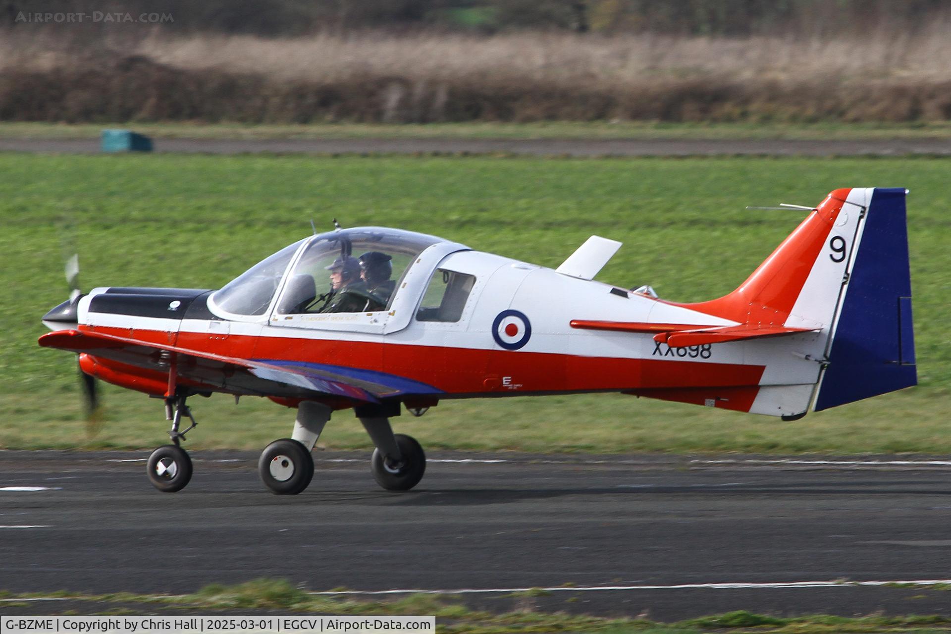 G-BZME, 1975 Scottish Aviation Bulldog T.1 C/N BH120/347, Sleap 01/03/25