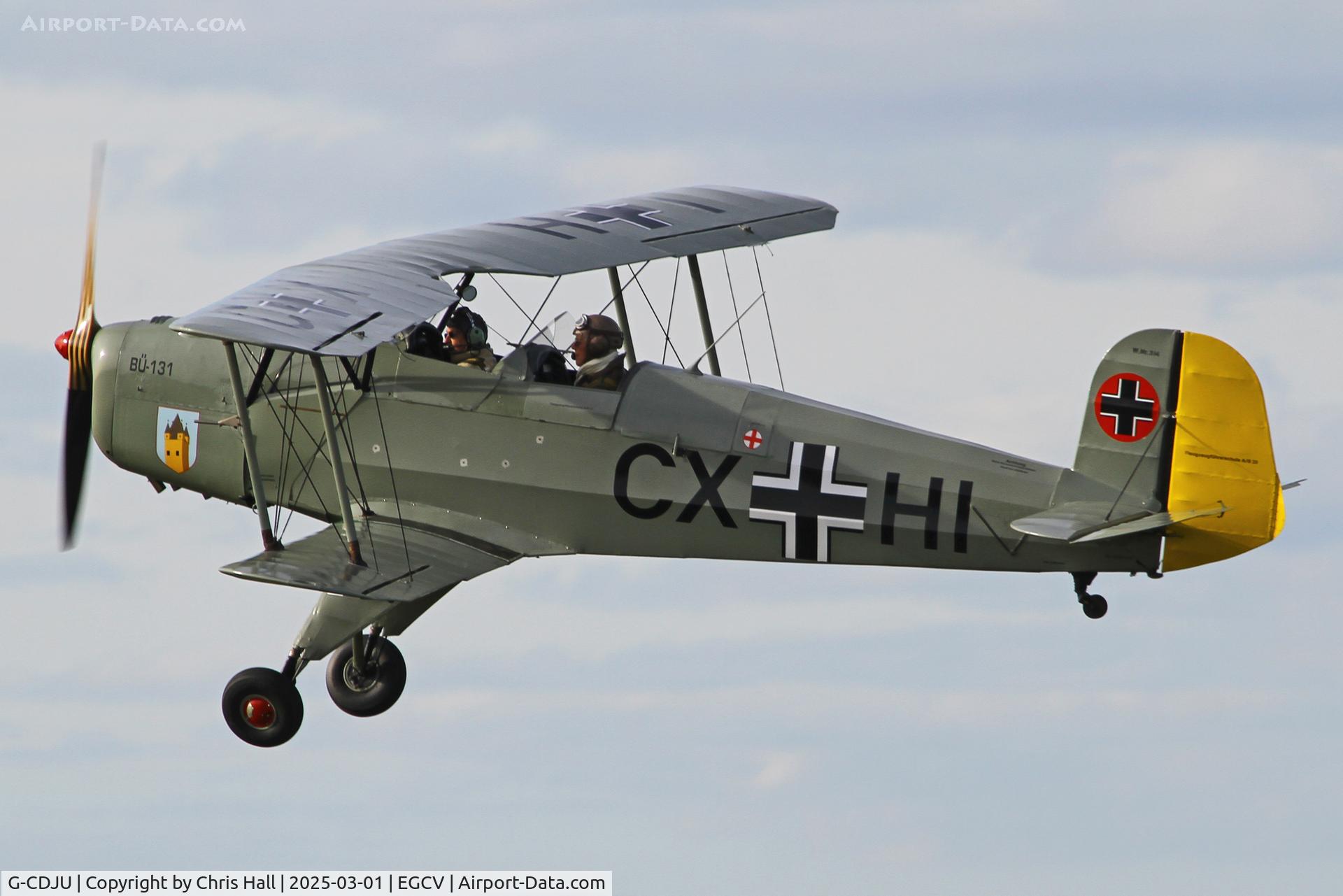 G-CDJU, 1954 CASA 1-131E Jungmann C/N 1078, Sleap 01/03/25