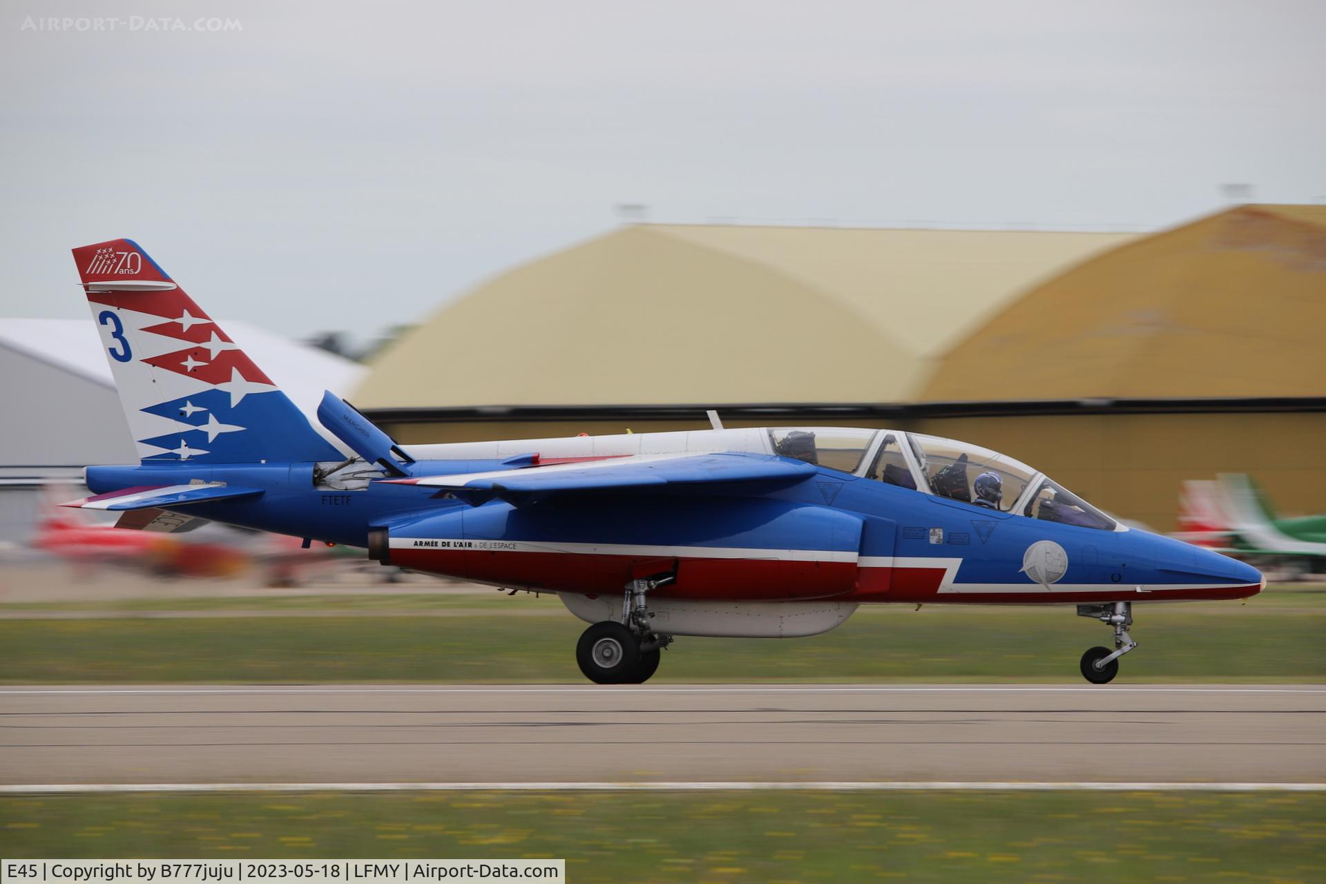 E45, Dassault-Dornier Alpha Jet E C/N E45, at Salon-de-Provence