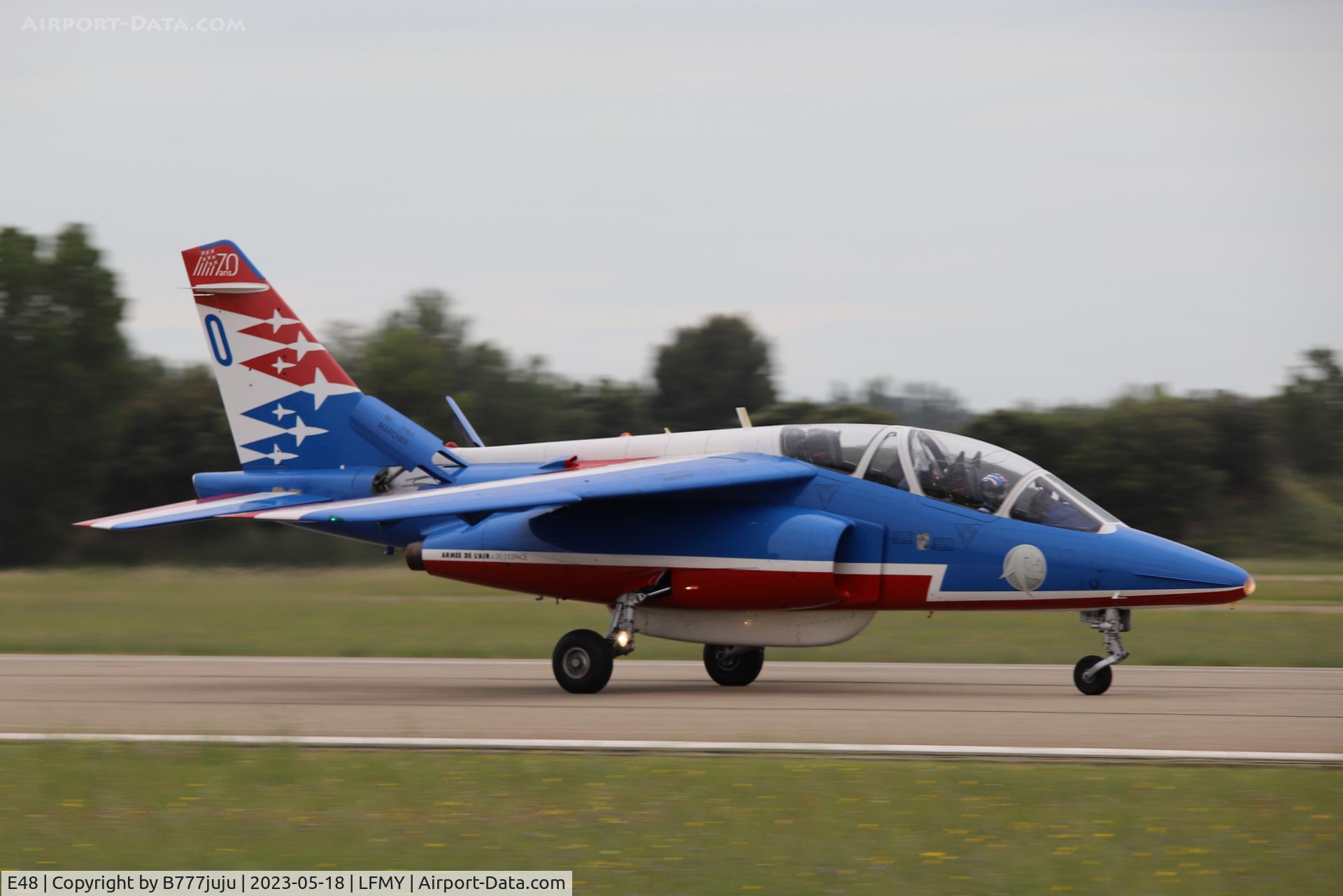 E48, Dassault-Dornier Alpha Jet E C/N E48, at Salon-de-Provence