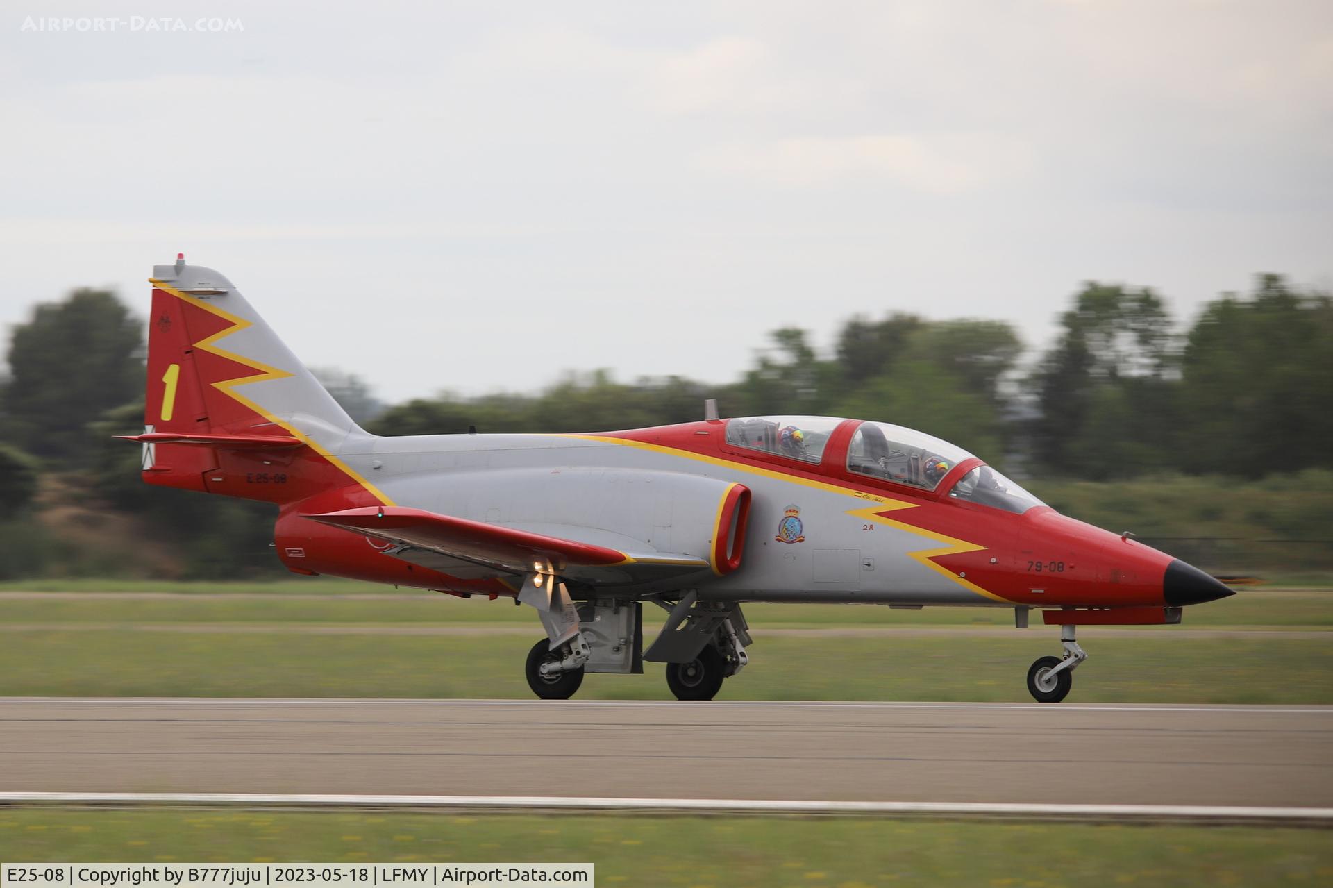 E25-08, CASA C-101EB Aviojet C/N EB01-08-008, at Salon-de-Provence