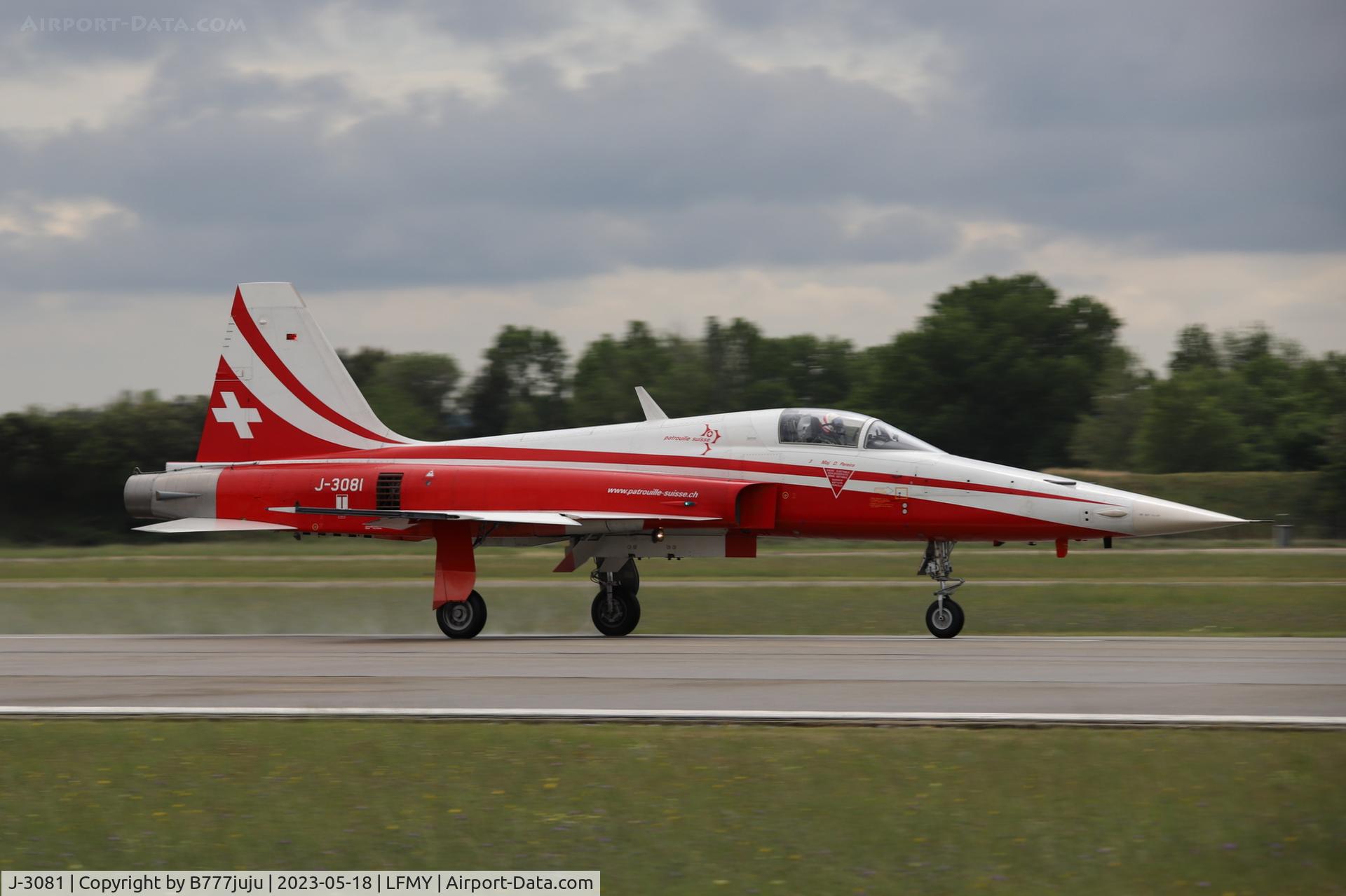 J-3081, Northrop F-5E Tiger II C/N L.1081, at Salon-de-Provence