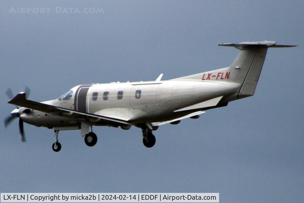 LX-FLN, 2023 Pilatus PC-12 NGX C/N 2280, Landing