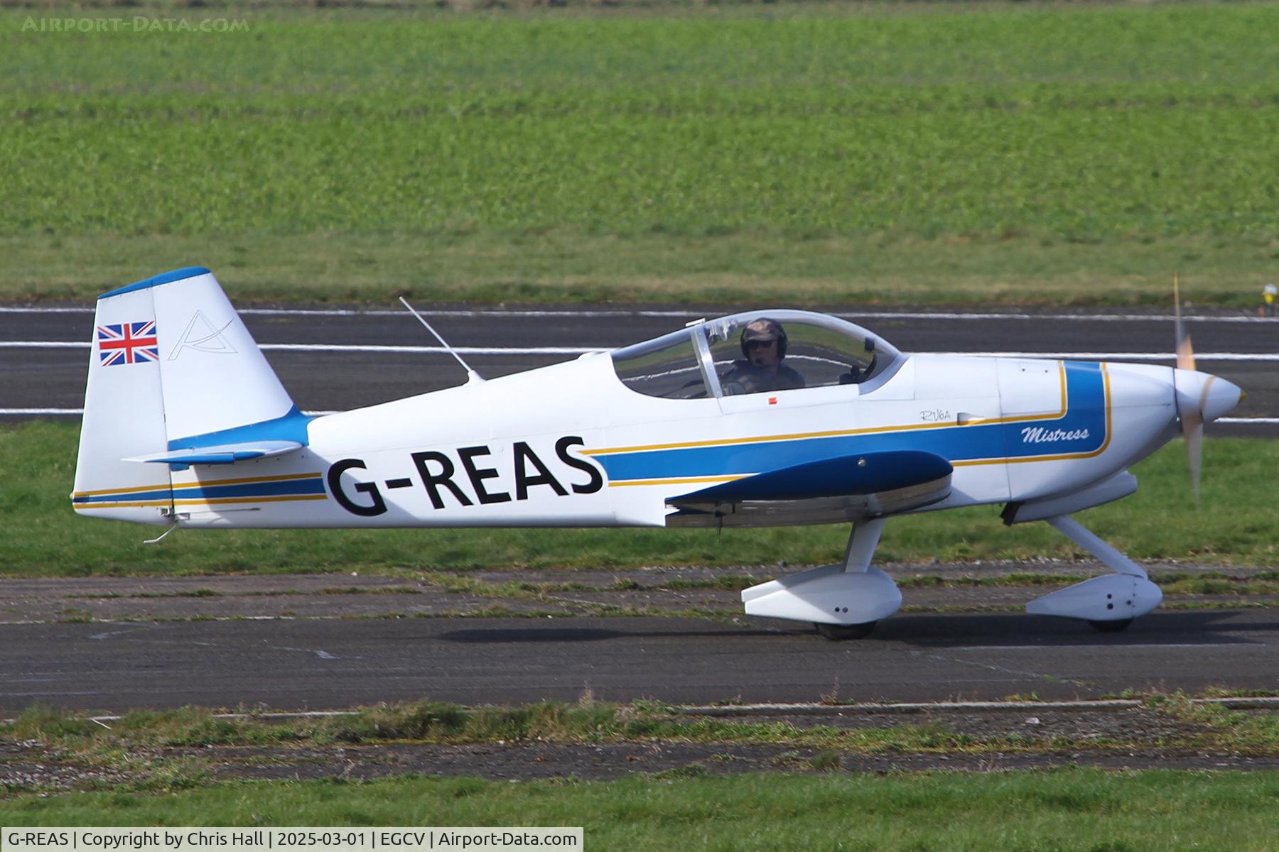 G-REAS, 1995 Vans RV-6A C/N PFA 181-12188, Sleap 01/03/25