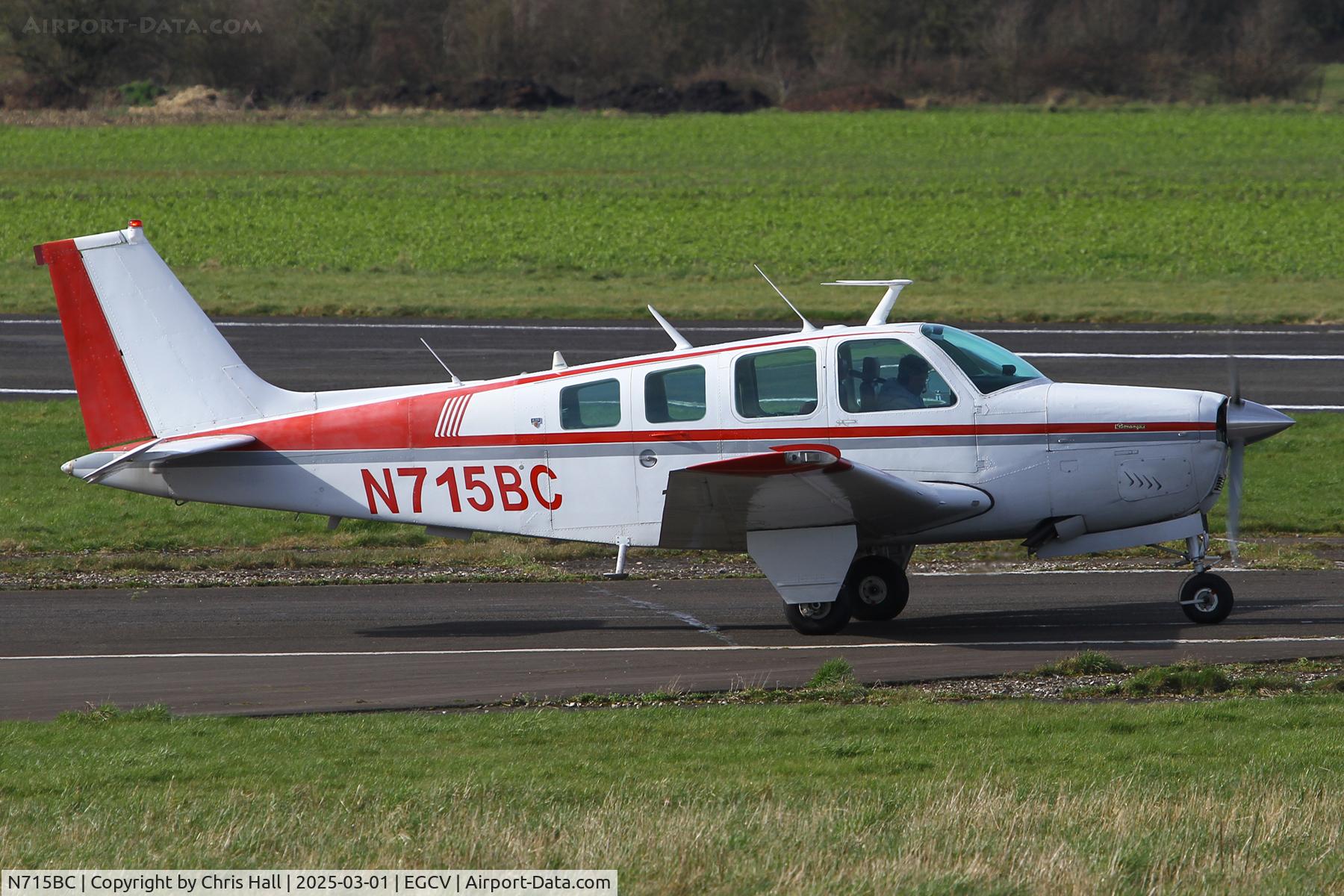 N715BC, 1975 Beech A36 Bonanza 36 C/N E782, Sleap 01/03/25