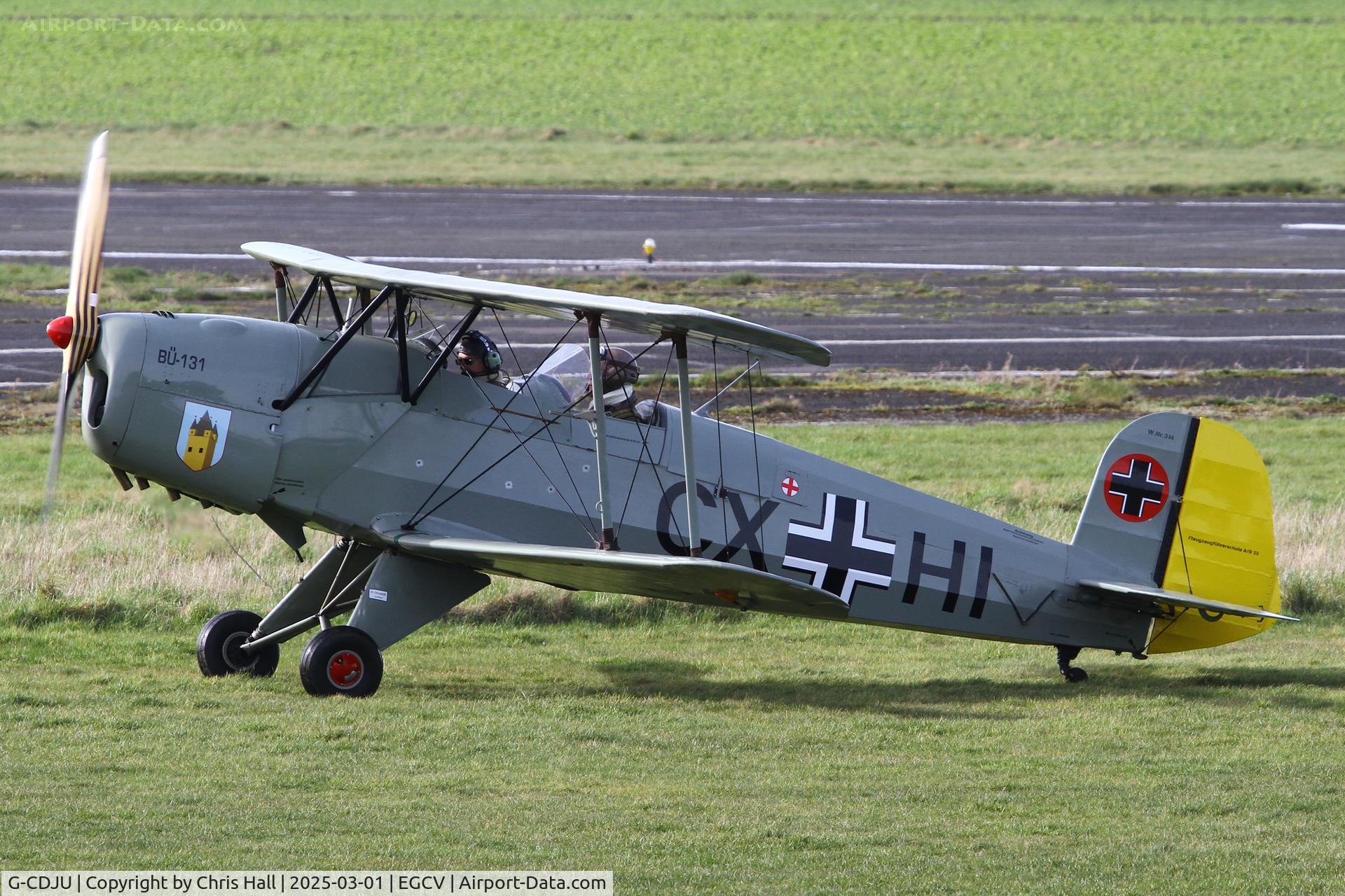 G-CDJU, 1954 CASA 1-131E Jungmann C/N 1078, Sleap 01/03/25