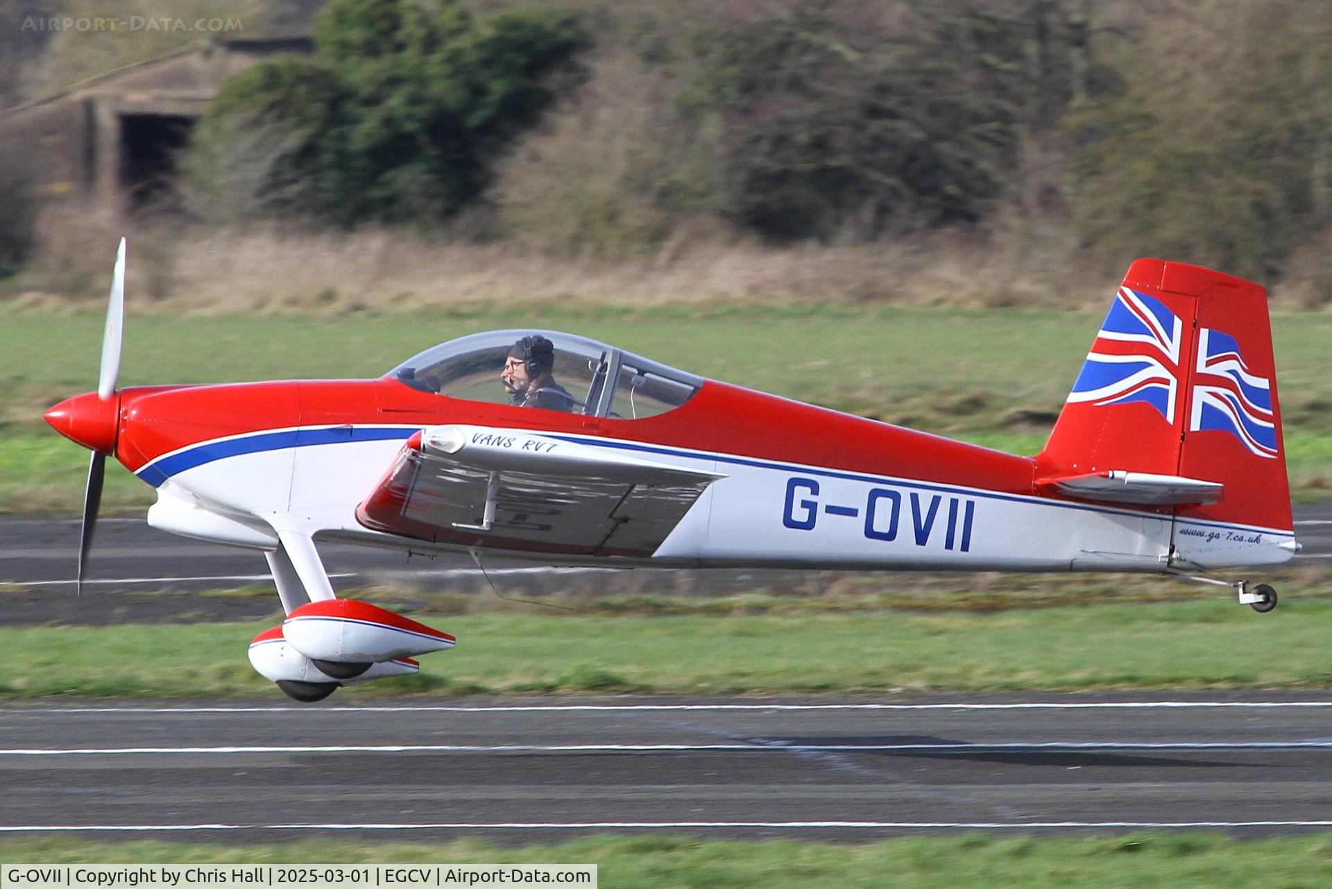 G-OVII, 2007 Vans RV-7 C/N PFA 323-14100, Sleap 01/03/25